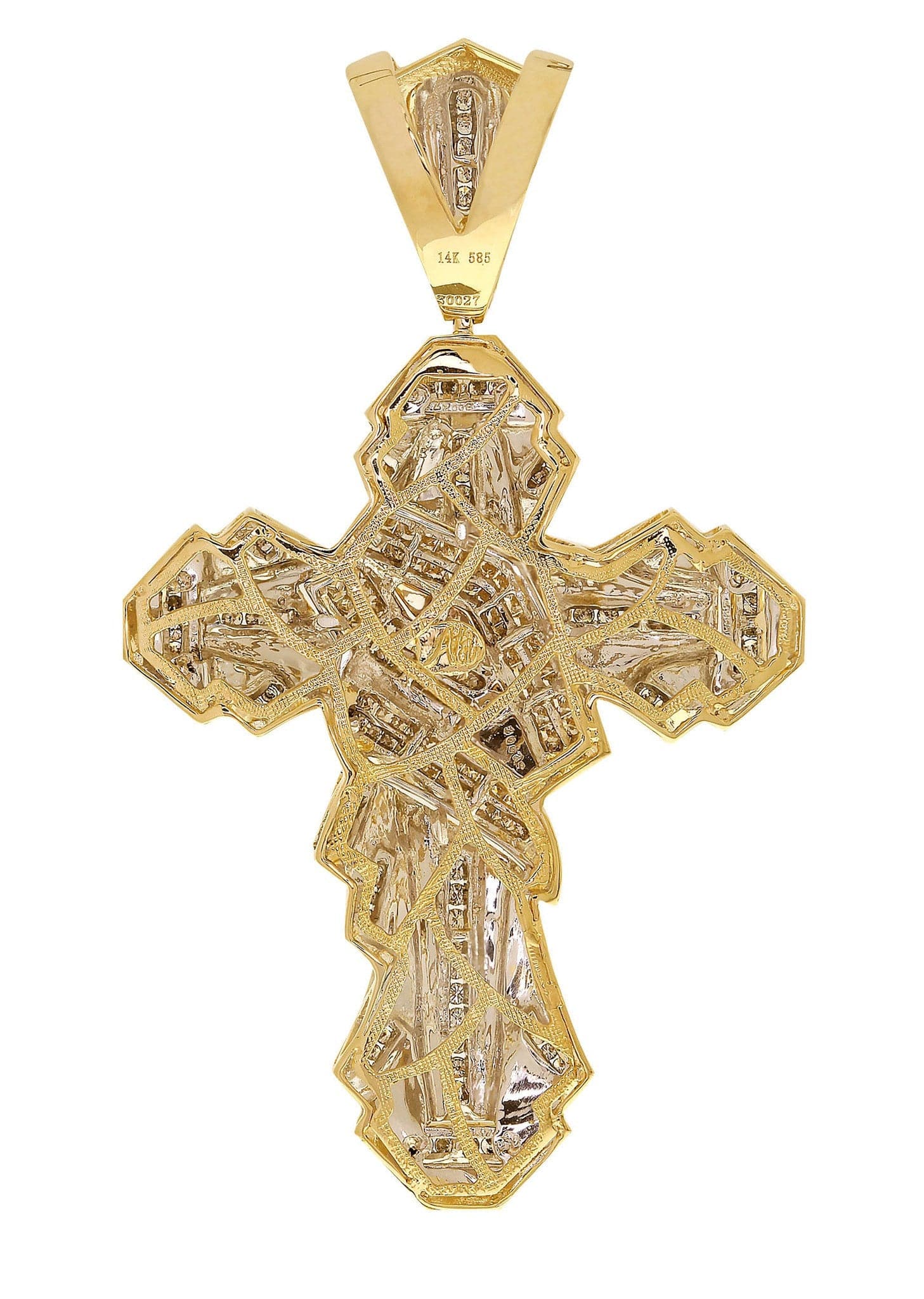 Diamond Cross Pendant| 2.04 Carats| 26.87 Grams - Image 3