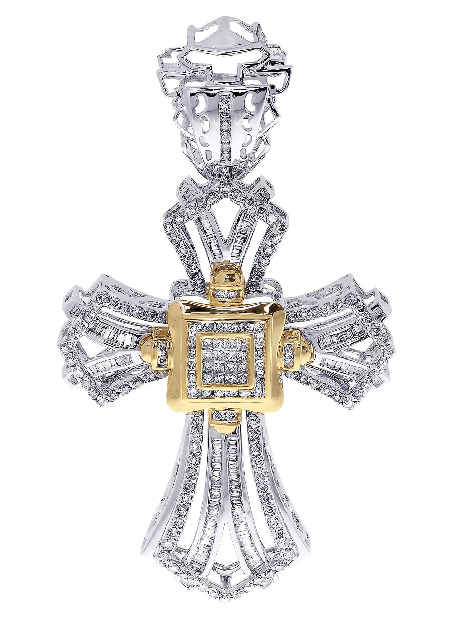 Diamond Cross Pendant| 2.1 Carats| 20.43 Grams