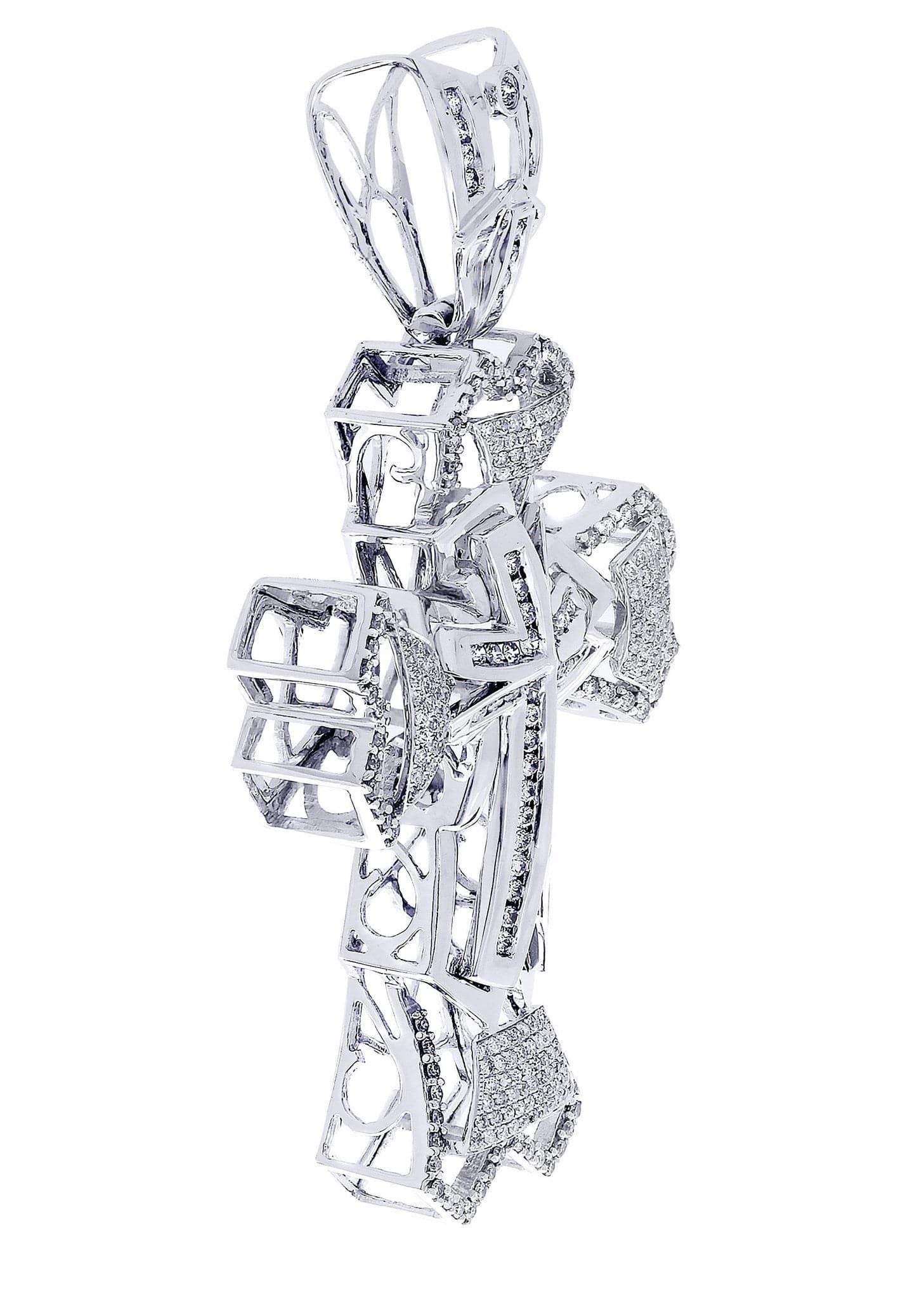 Diamond Cross Pendant| 2.28 Carats| 21.68 Grams - Image 2