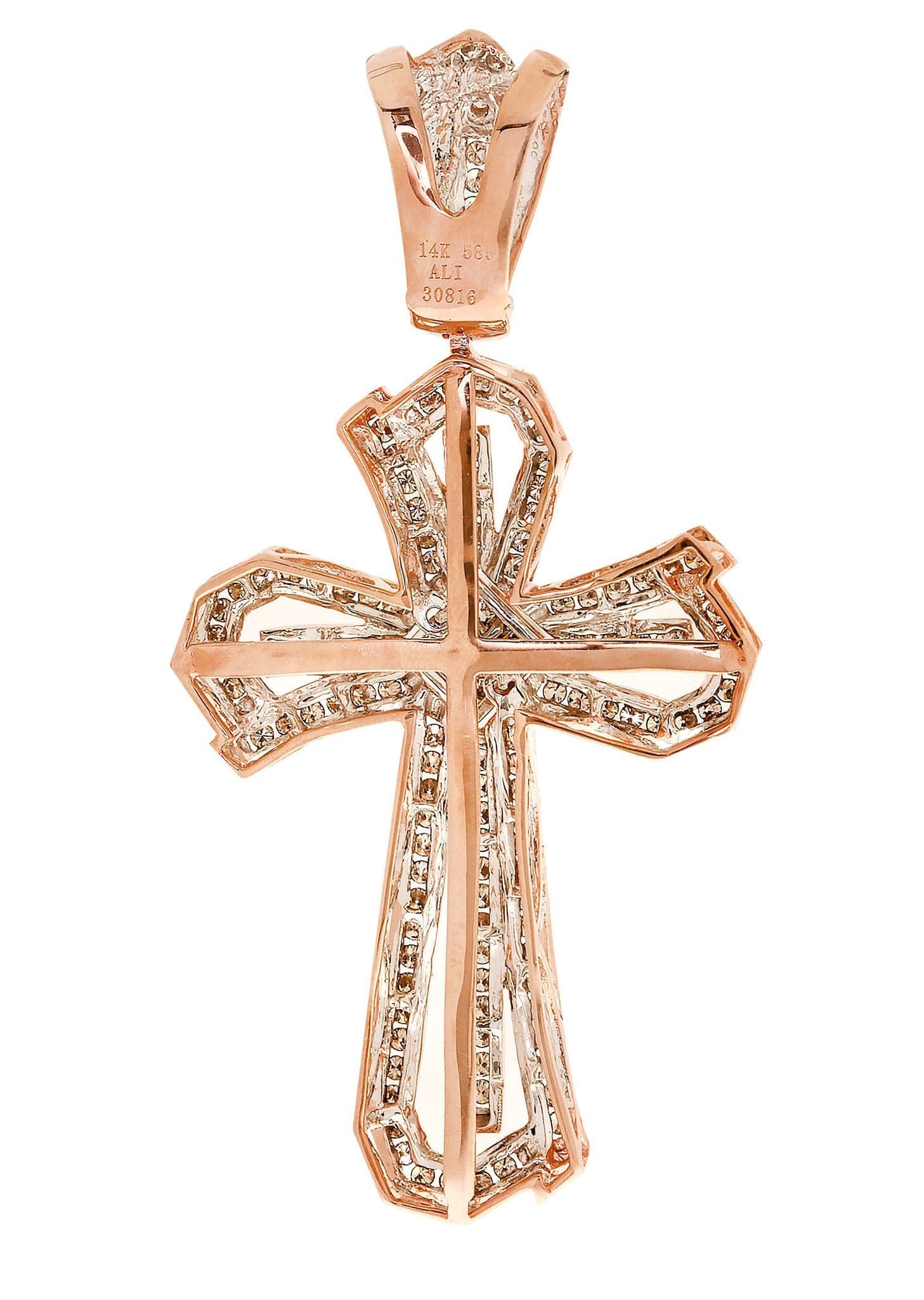 Diamond Cross Pendant| 2.32 Carats| 18.21 Grams - Image 3