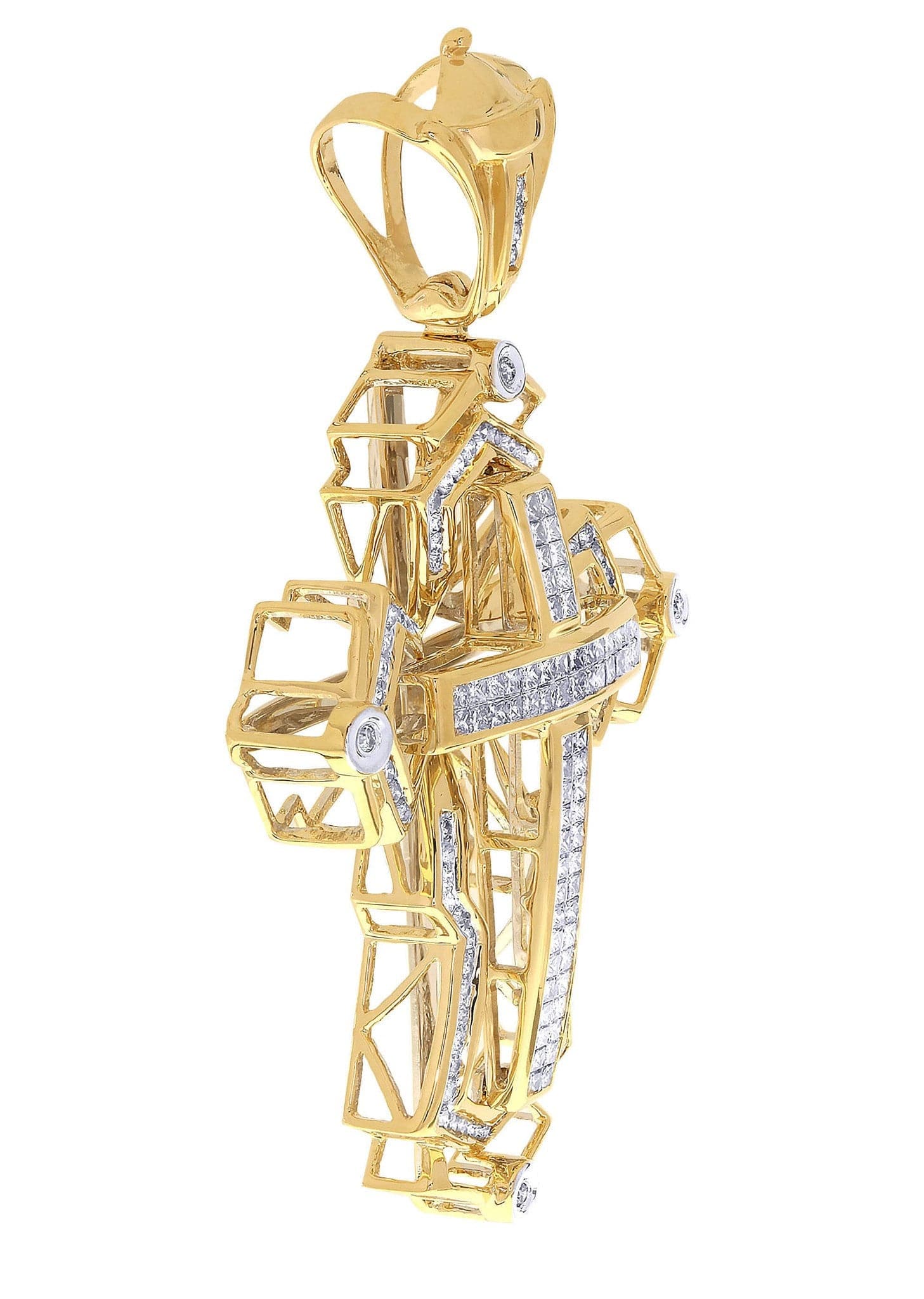 Diamond Cross Pendant| 2.63 Carats| 19.17 Grams - Image 2