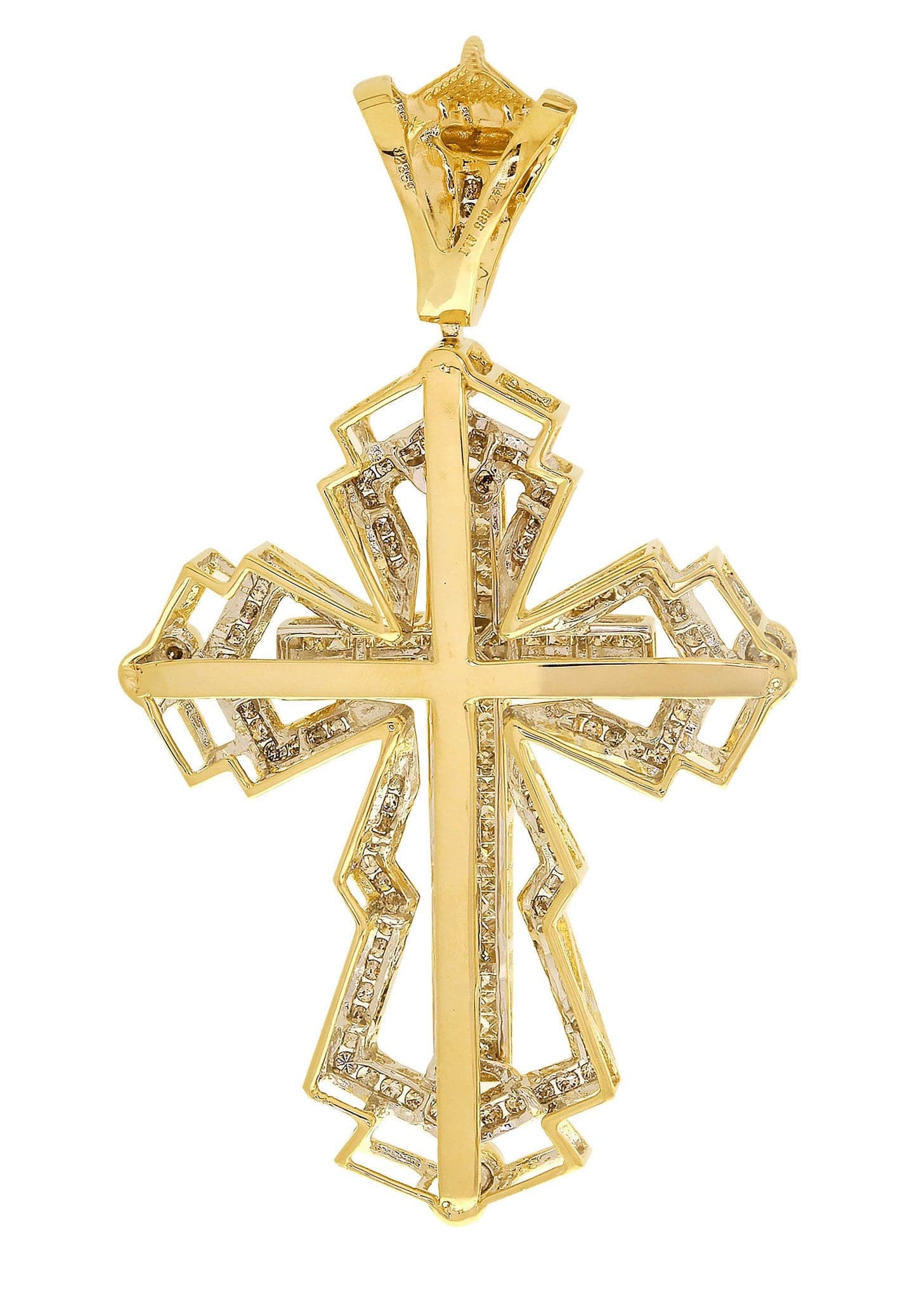 Diamond Cross Pendant| 2.63 Carats| 19.17 Grams - Image 3