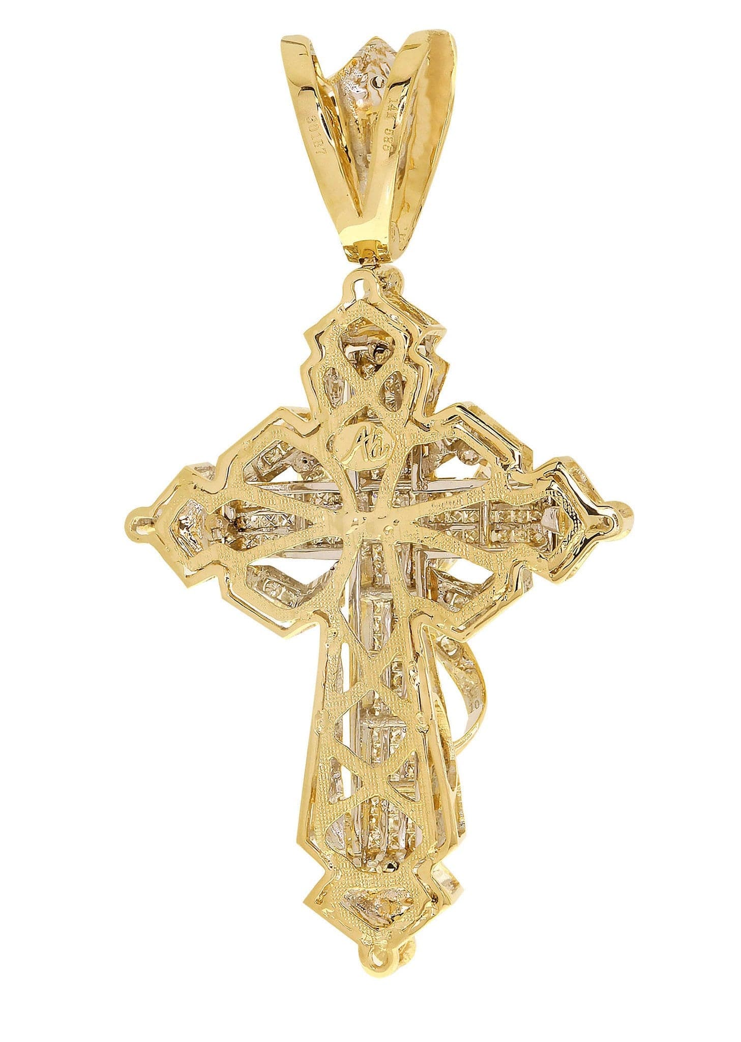 Diamond Cross Pendant | 2.71 Carats| 19.95 Grams - Image 3
