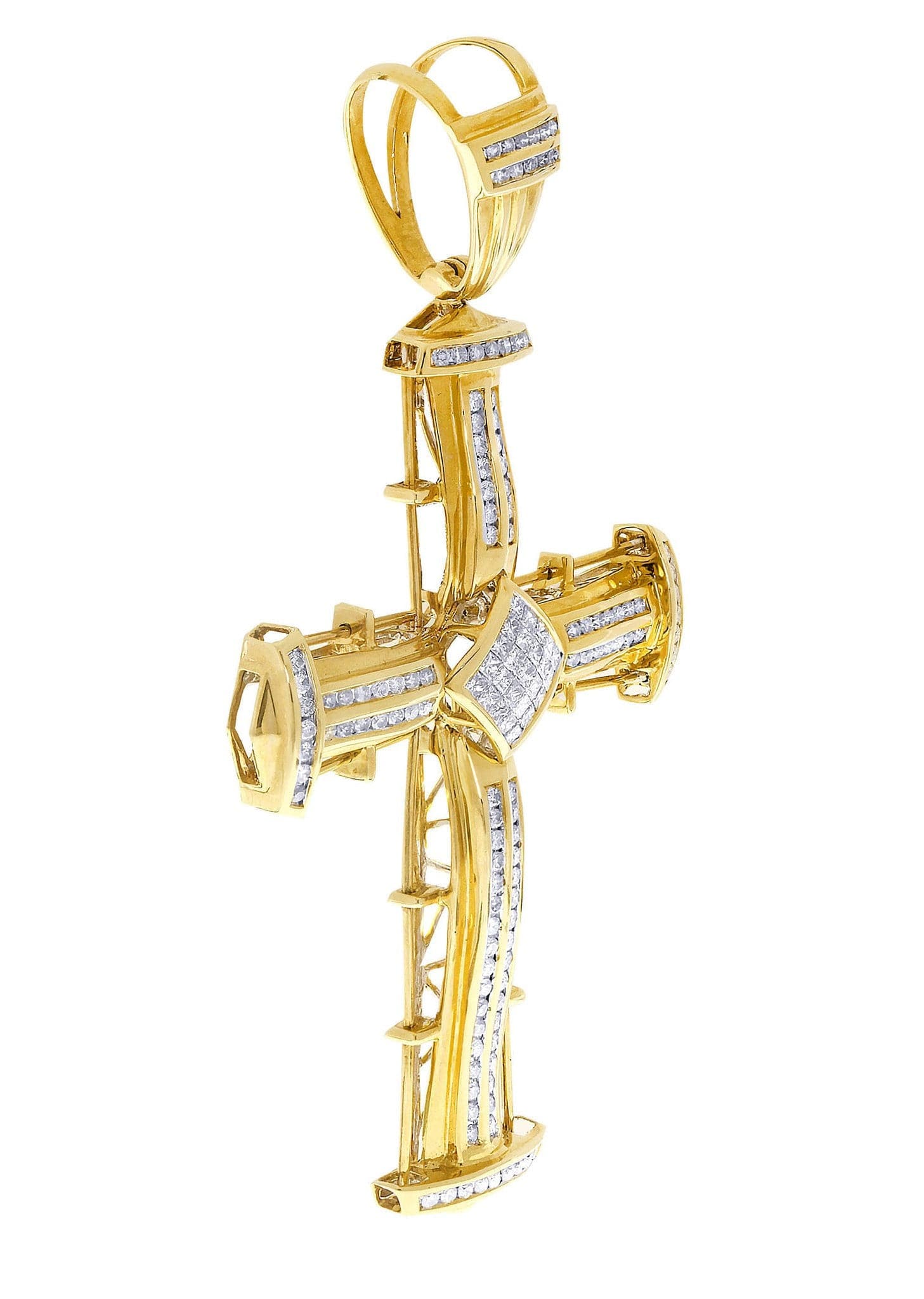 Diamond Cross Pendant| 3.08 Carats| 30.37 Grams - Image 2
