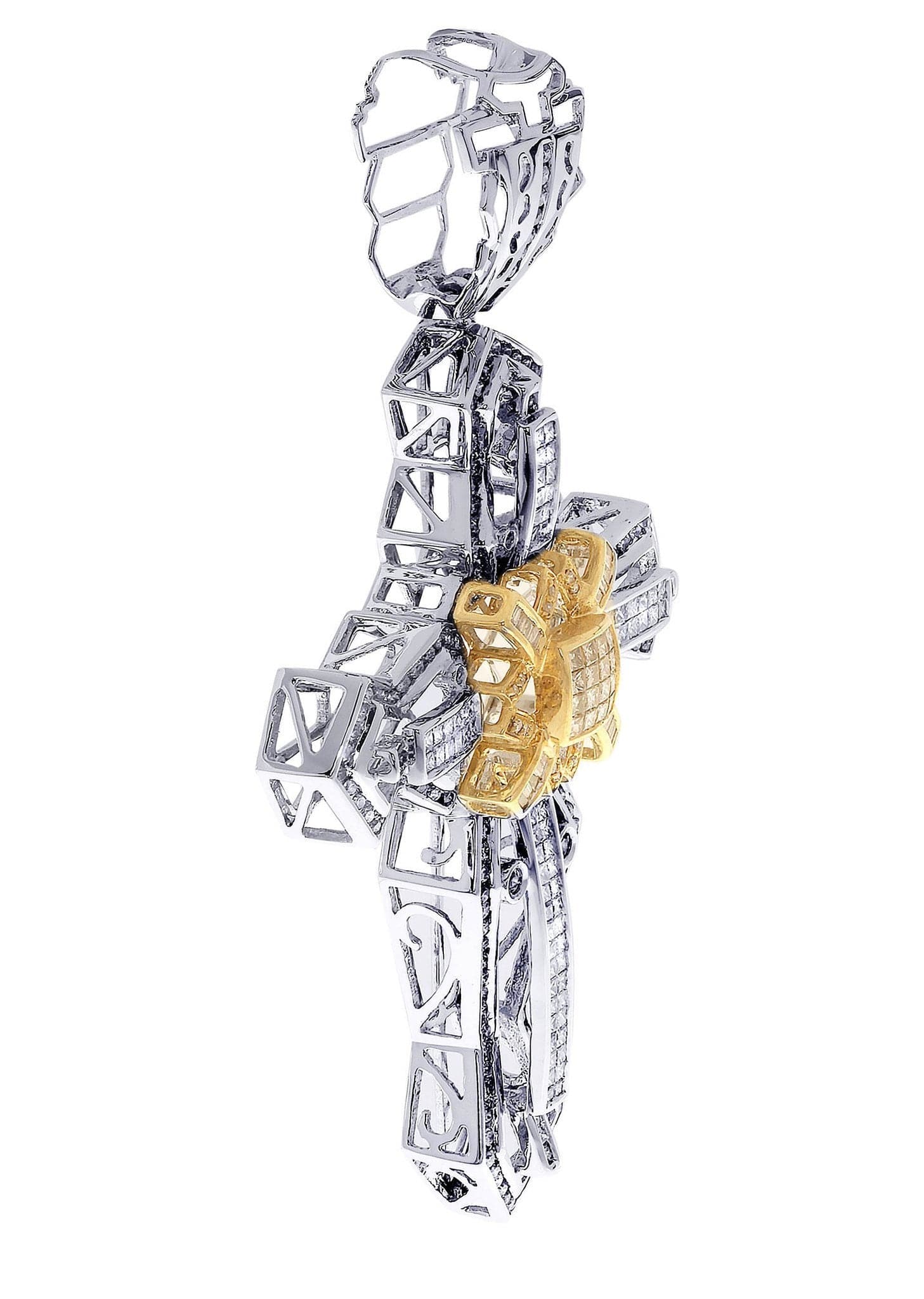 Diamond Cross Pendant| 3.15 Carats| 26.44 Grams - Image 2
