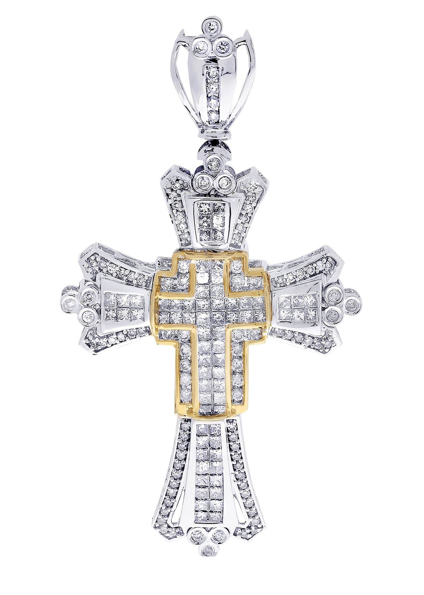 Diamond Cross Pendant| 3.19 Carats| 15.05 Grams