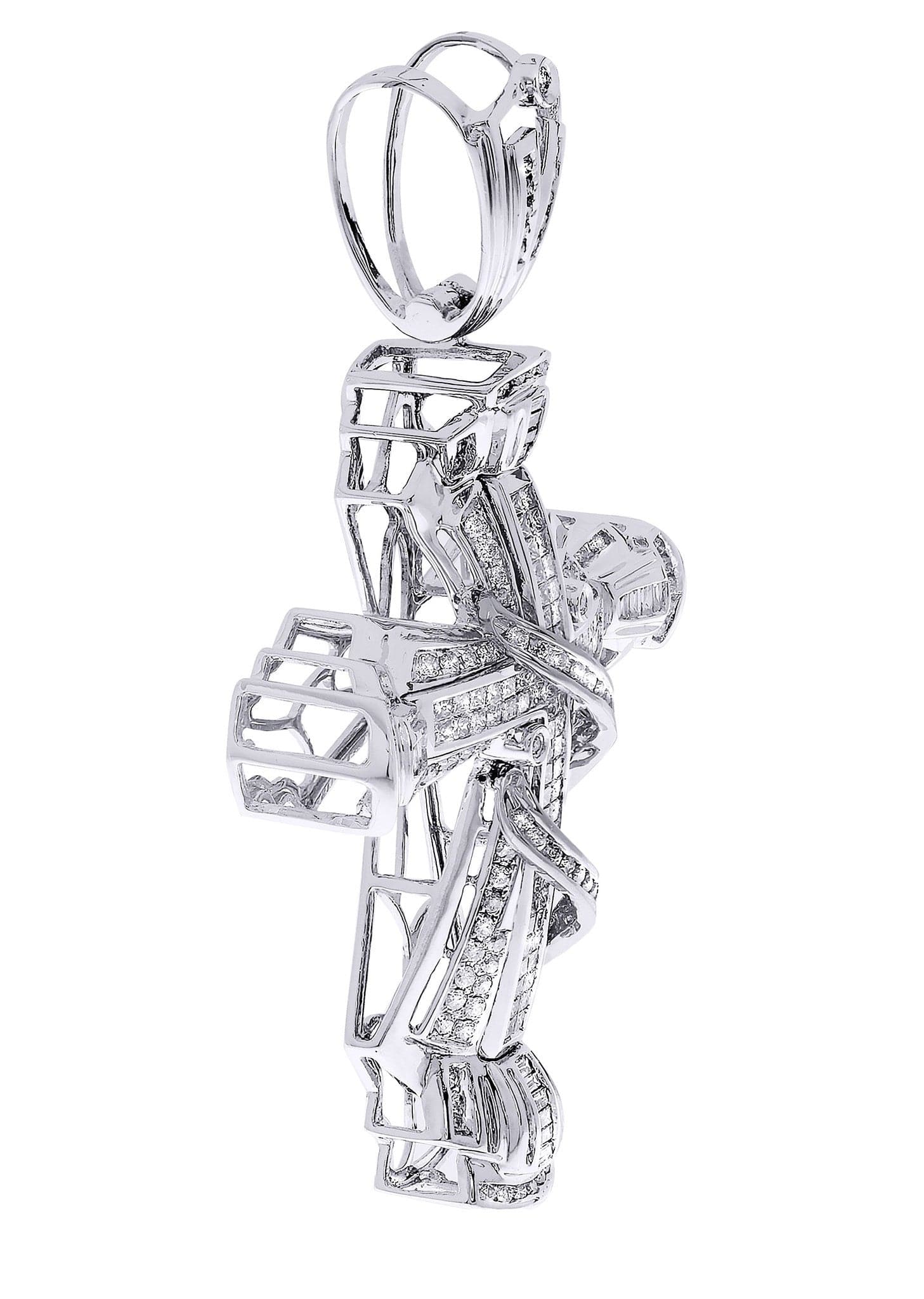 Diamond Cross Pendant| 3.23 Carats| 23.26 Grams - Image 2