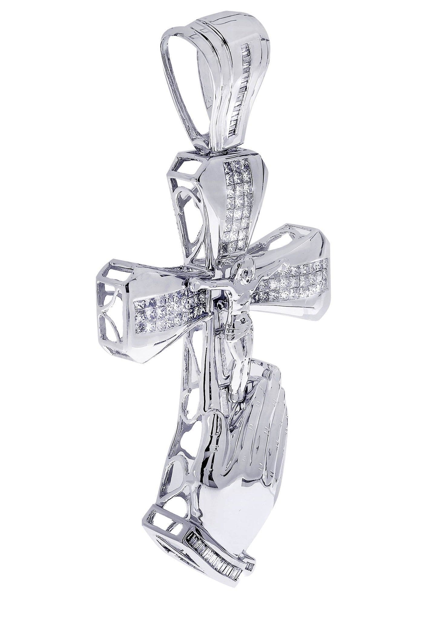 Diamond Cross Pendant| 3.6 Carats| 33.37 Grams - Image 2