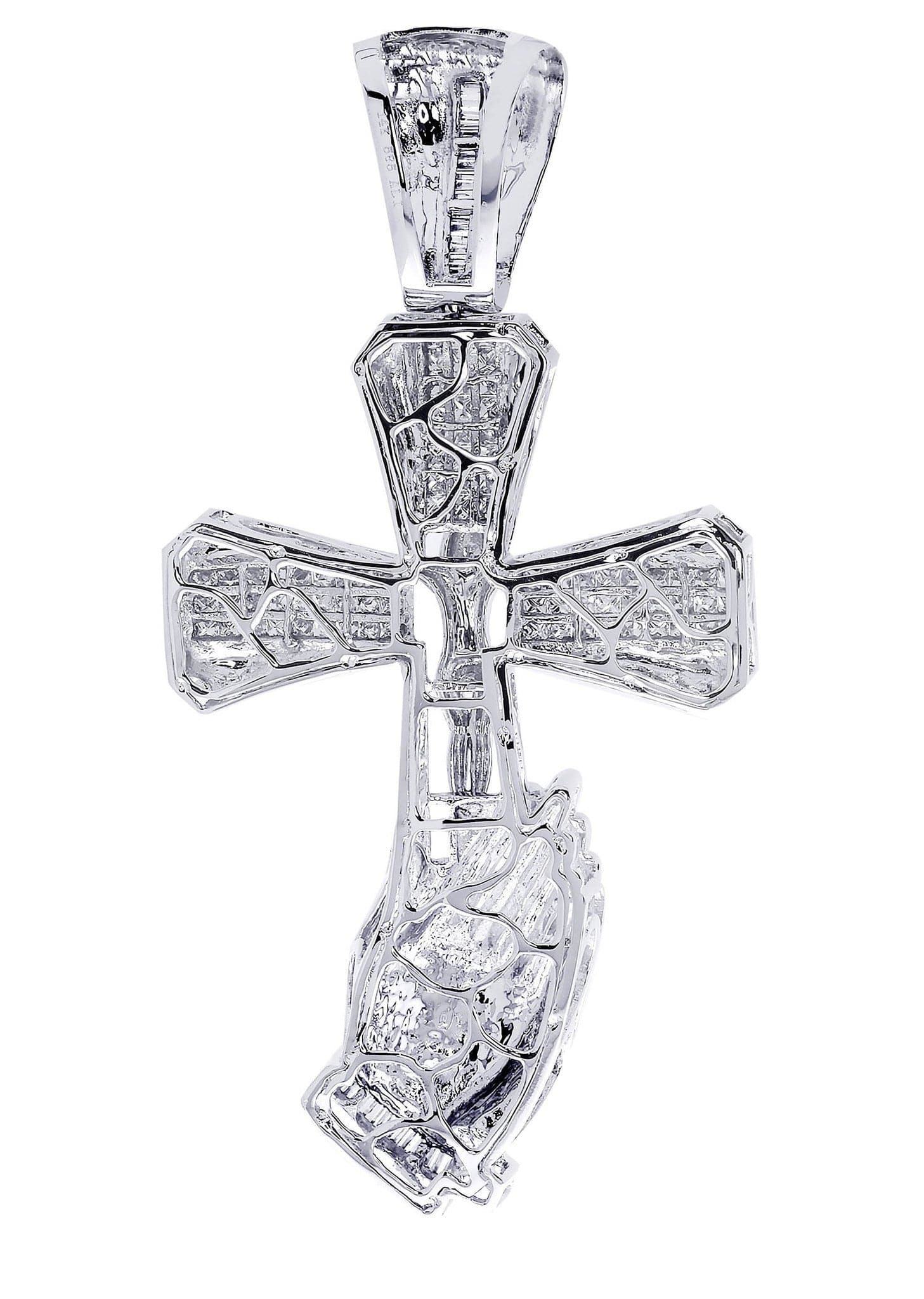 Diamond Cross Pendant| 3.6 Carats| 33.37 Grams - Image 3