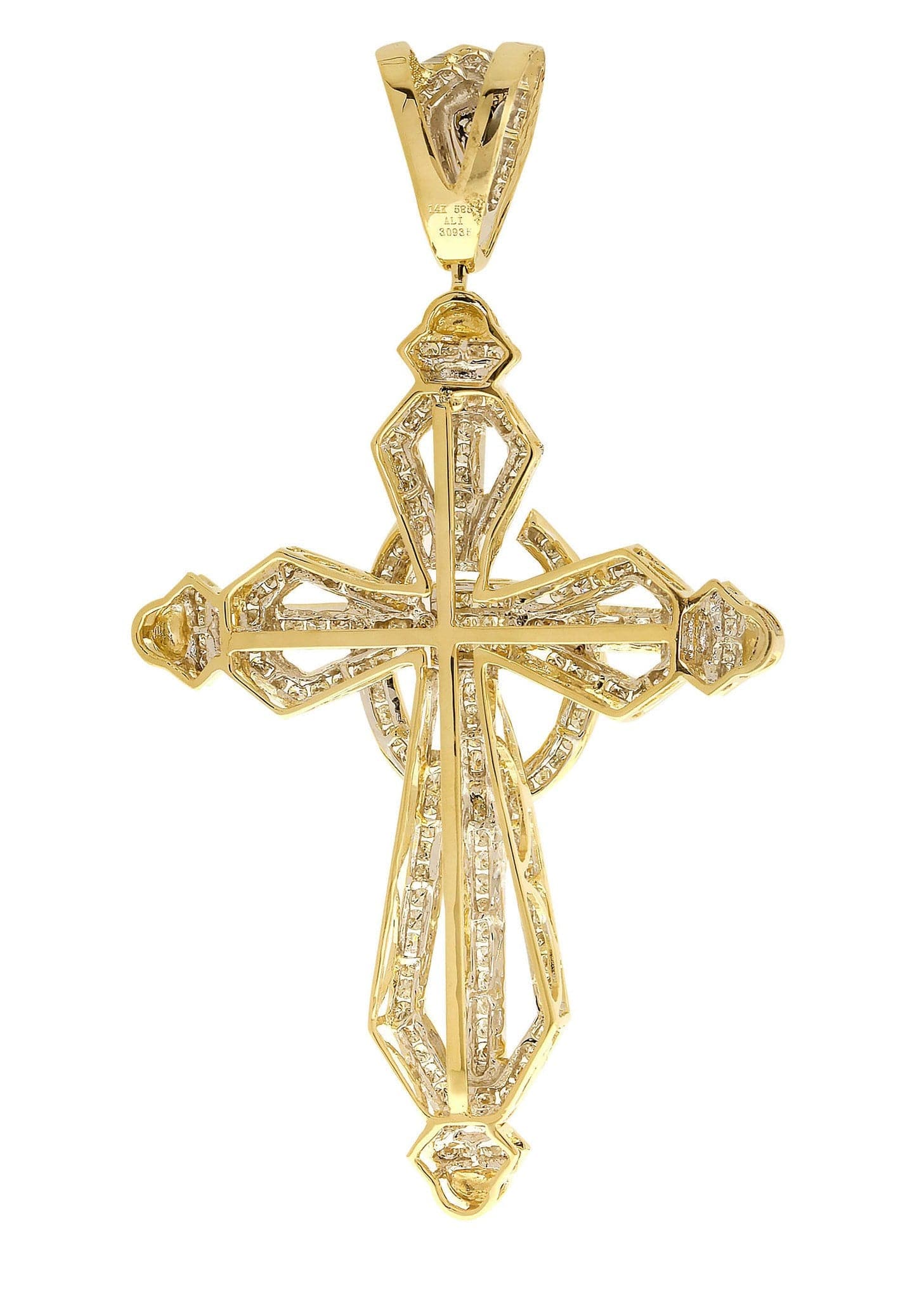Diamond Cross Pendant| 3.61 Carats| 24.73 Grams - Image 3