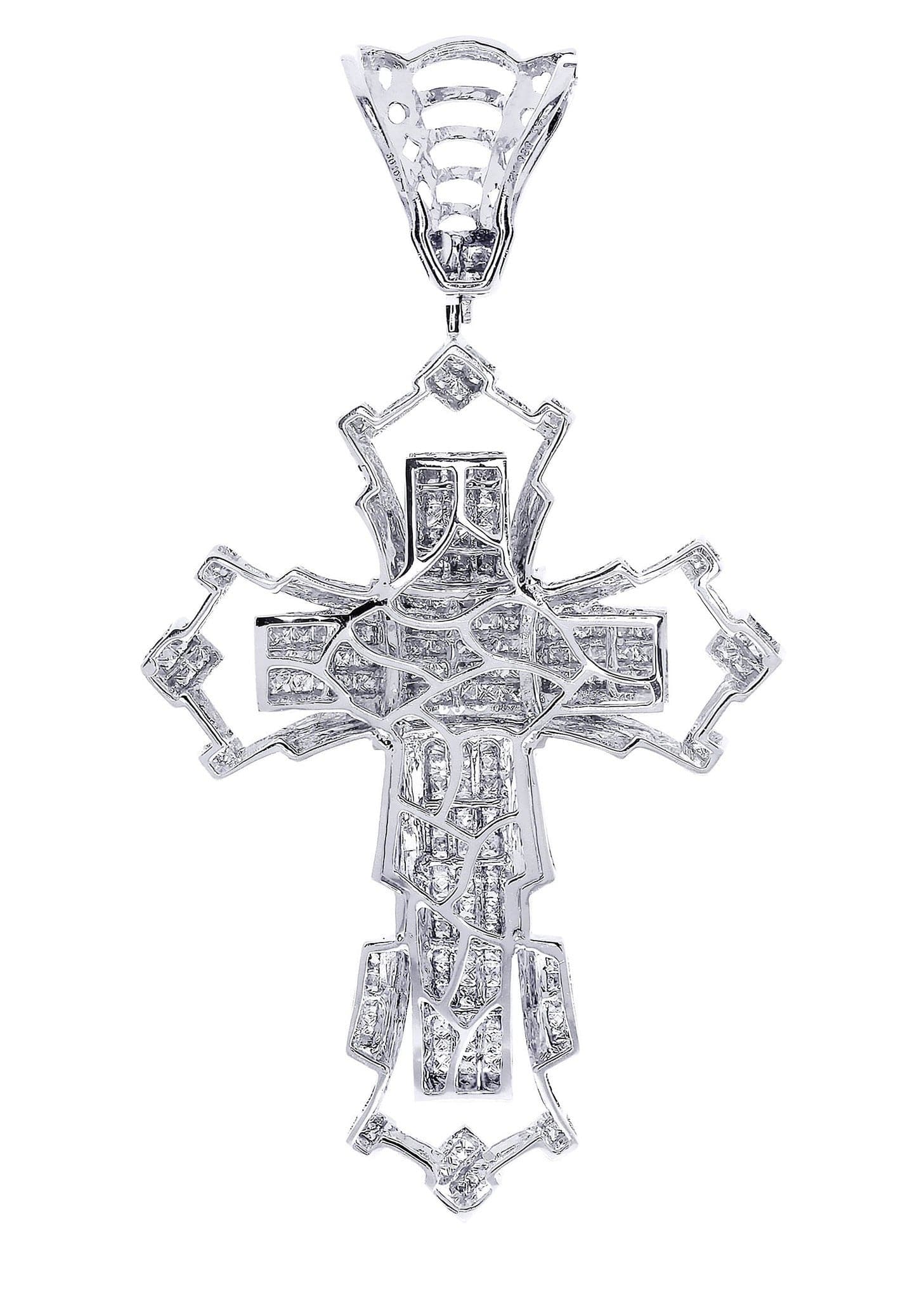 Diamond Cross Pendant| 3.74 Carats| 22.88 Grams - Image 3