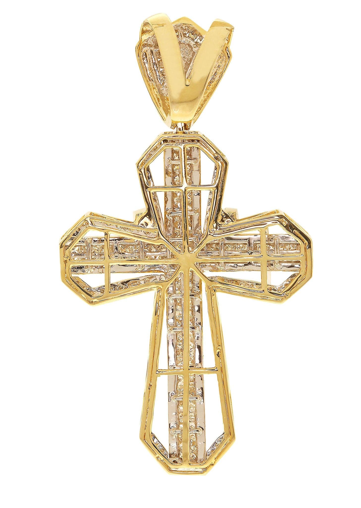 Diamond Cross Pendant| 4.11 Carats| 21.23 Grams - Image 3