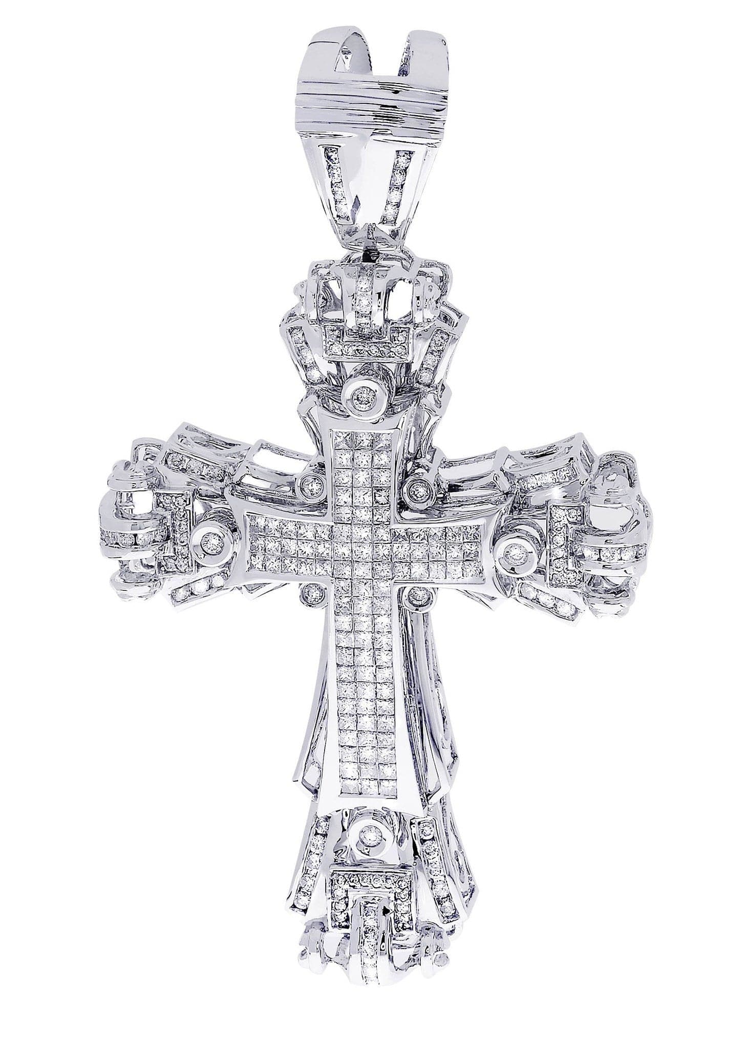 Diamond Cross Pendant| 4.3 Carats| 31.55 Grams