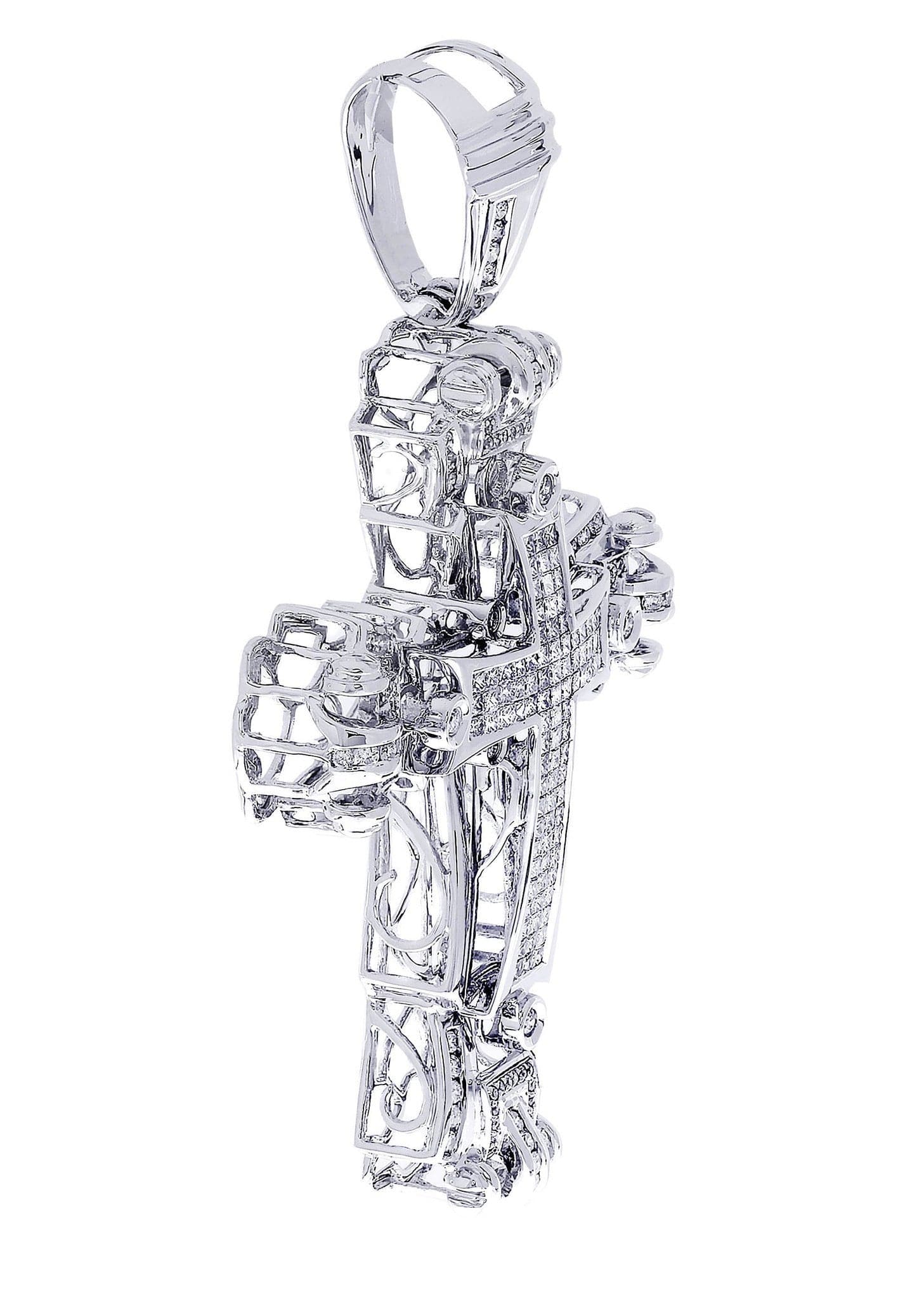 Diamond Cross Pendant| 4.3 Carats| 31.55 Grams - Image 2