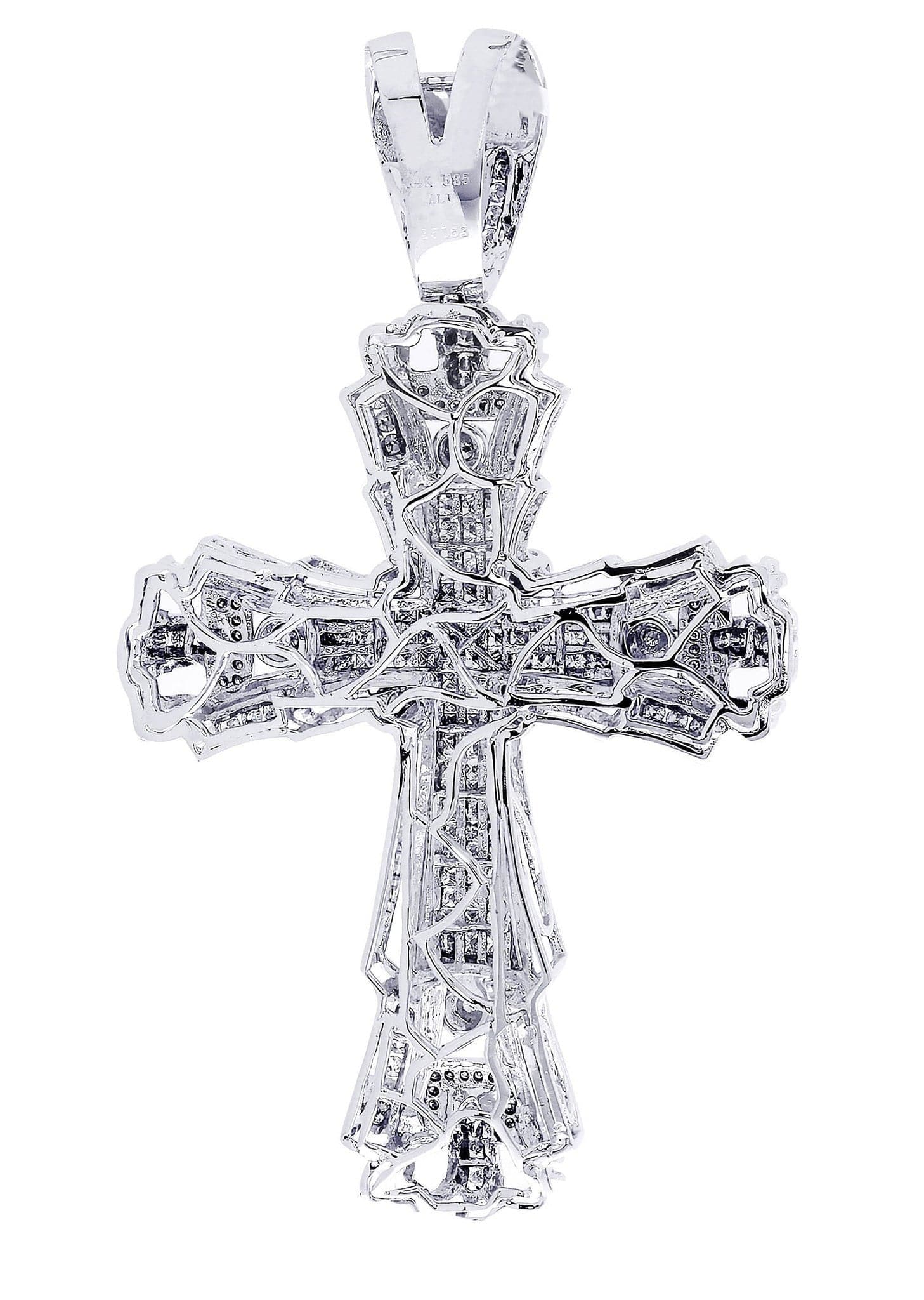 Diamond Cross Pendant| 4.3 Carats| 31.55 Grams - Image 3