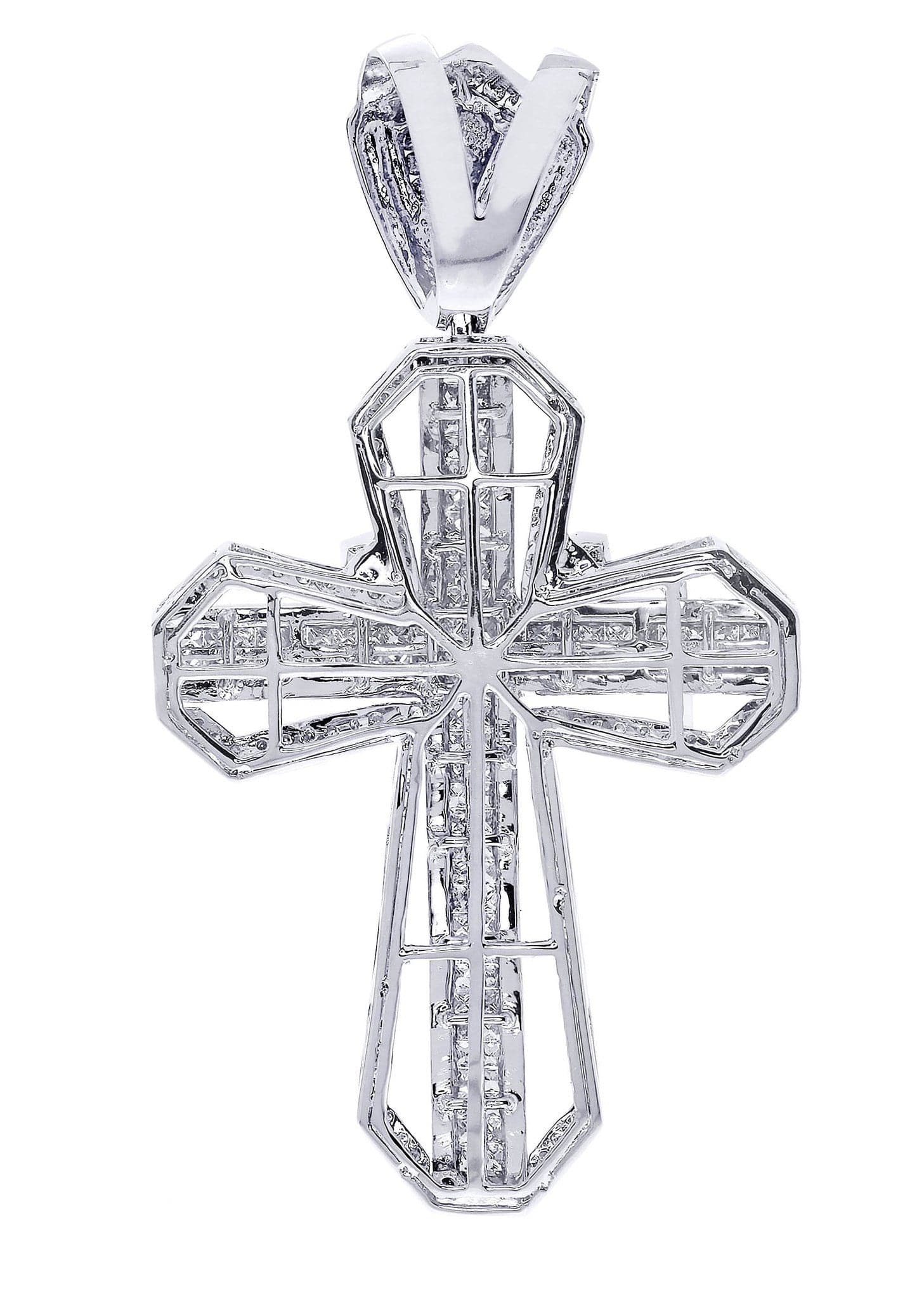 Diamond Cross Pendant| 4 Carats| 21.51 Grams - Image 3