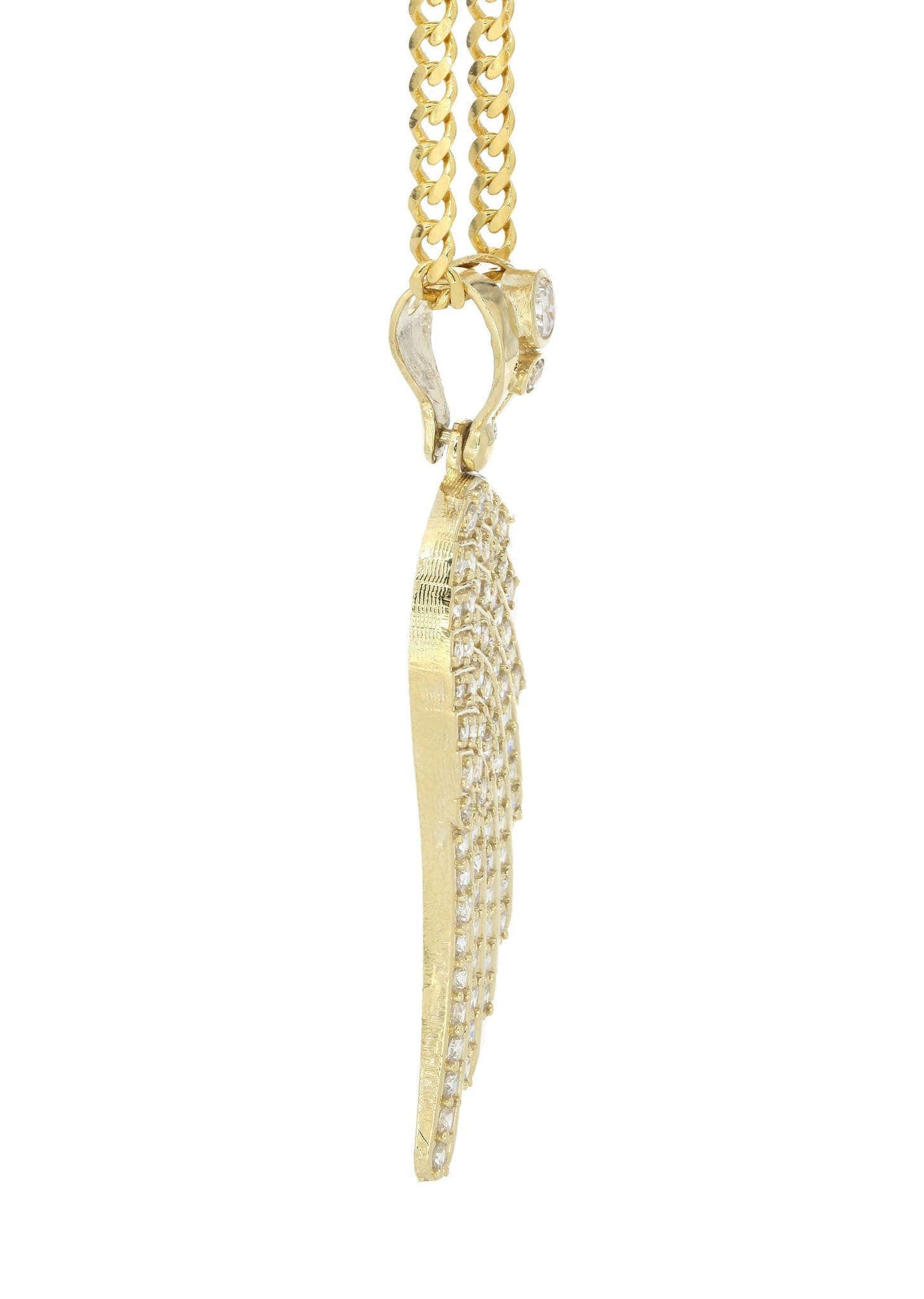 10K Yellow Gold Angel Wing Necklace | Appx. 18.4 Grams - Image 4