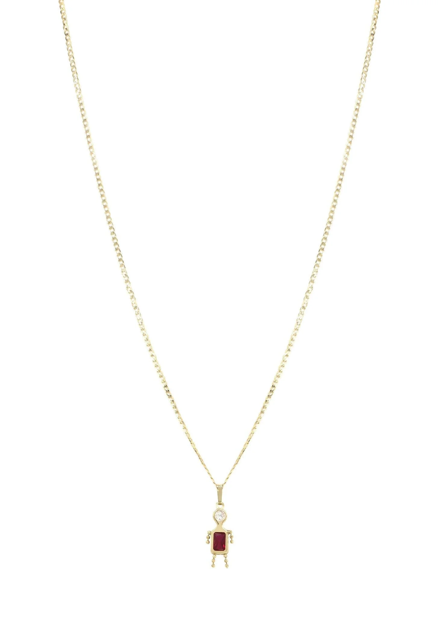10K Yellow Gold Necklace & Cz Children Necklace | Appx. 5.8 Grams - Image 5