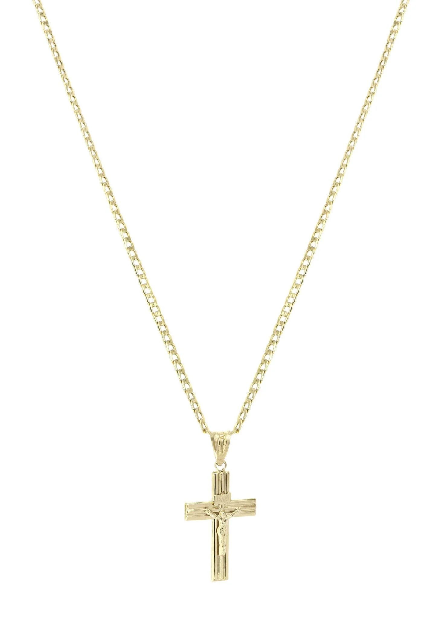 10K Gold Crucifix / Cross  Necklace For Men | 5.67 Grams - Image 4