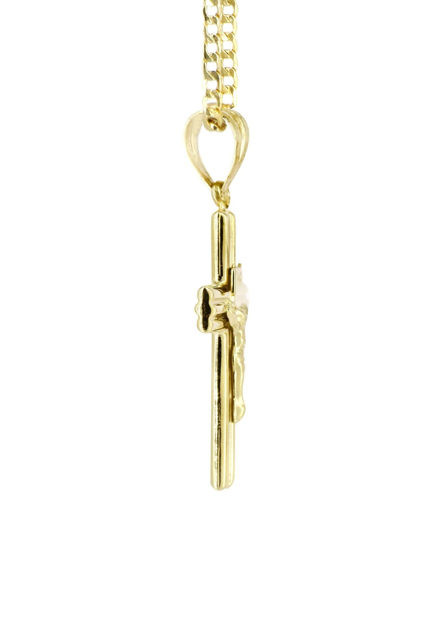 10K Gold Crucifix / Cross  Necklace For Men | 5.67 Grams - Image 5