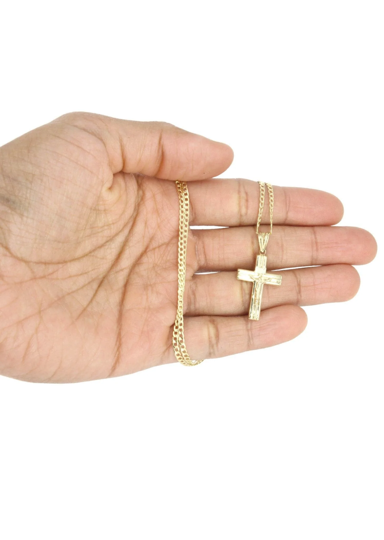 10K Gold Crucifix / Cross  Necklace For Men | 5.67 Grams - Image 6