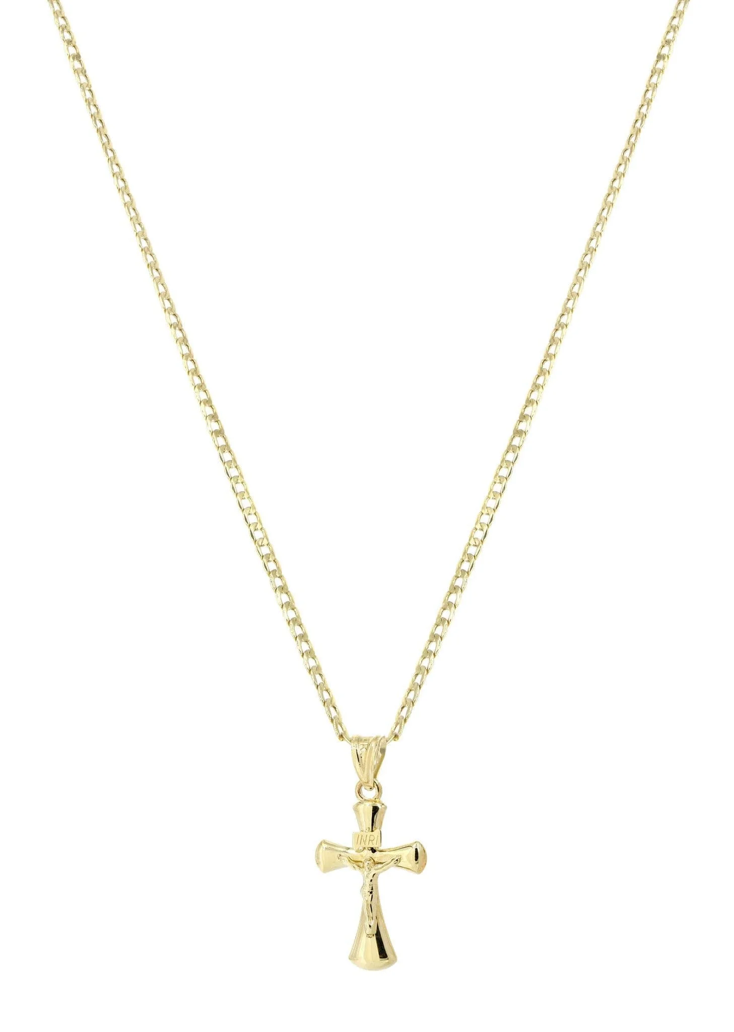 10K Gold Crucifix / Cross  Necklace For Men | 5.66 Grams - Image 4