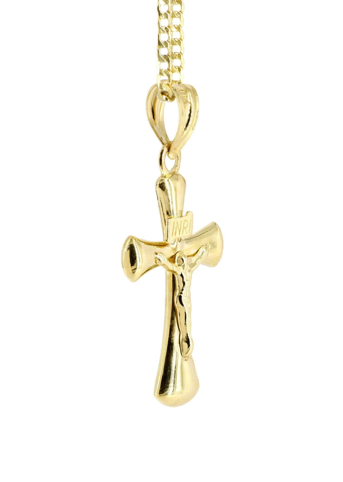 10K Gold Crucifix / Cross  Necklace For Men | 5.66 Grams - Image 5