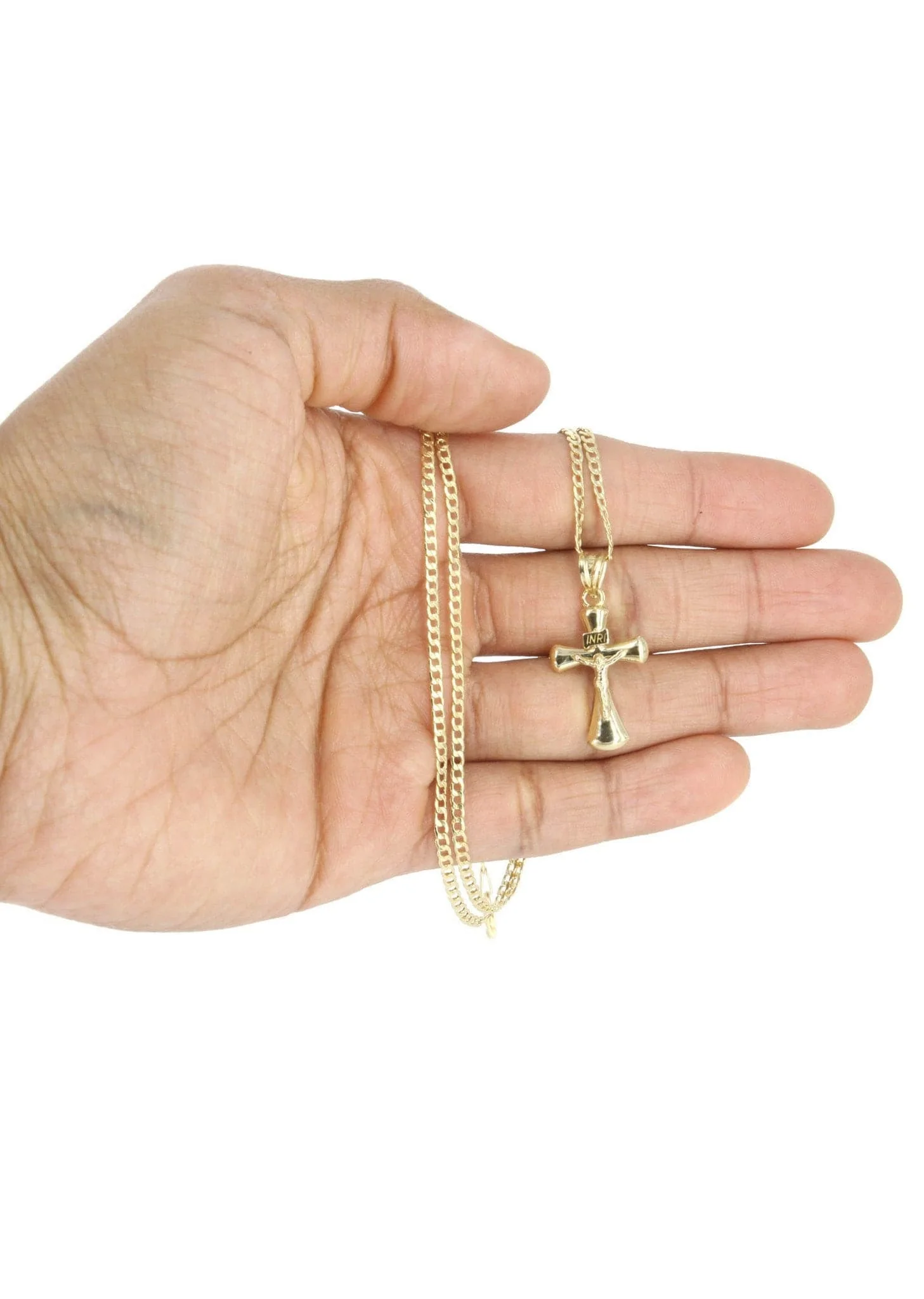 10K Gold Crucifix / Cross  Necklace For Men | 5.66 Grams - Image 6