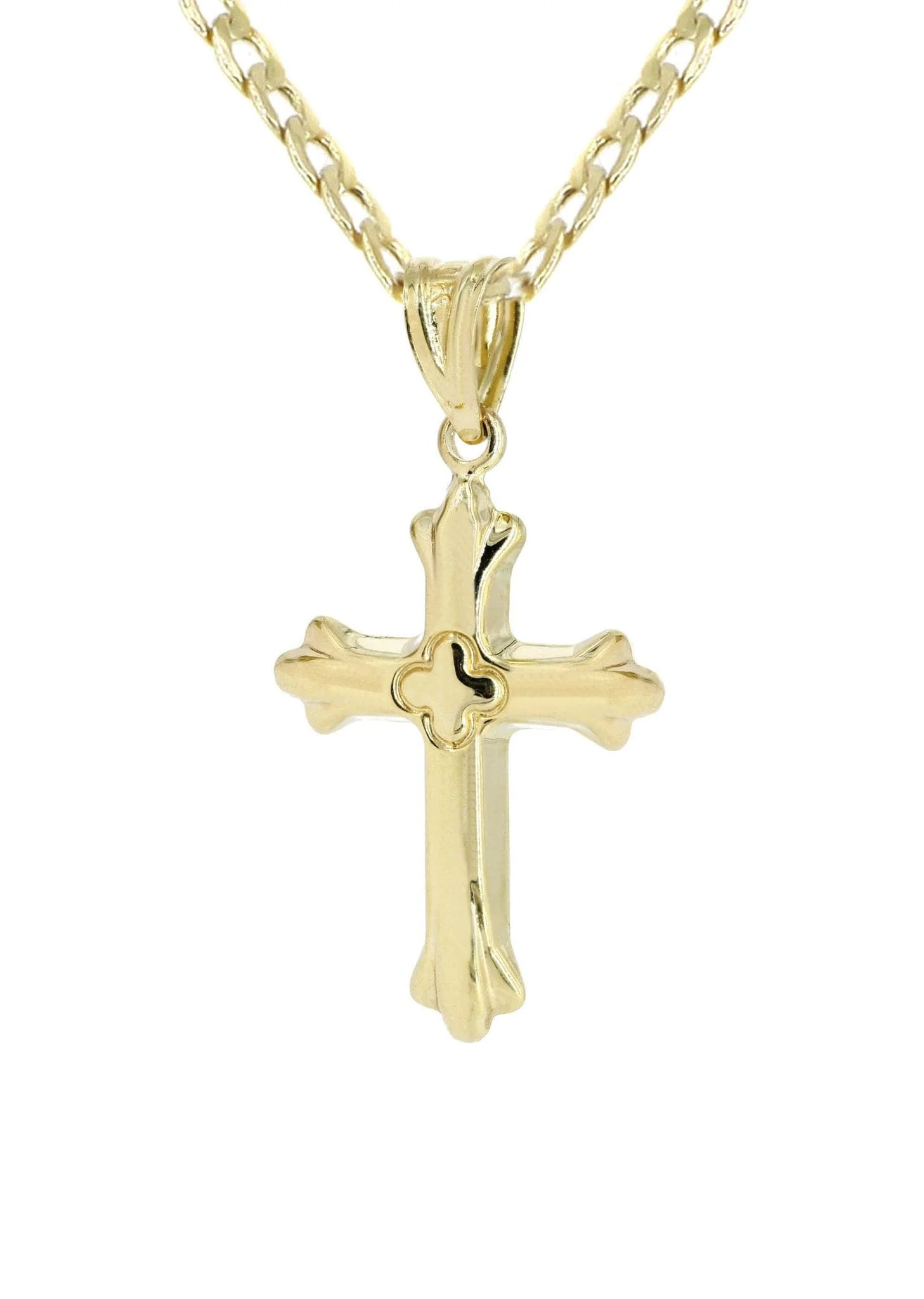 10K Gold Cross Necklace For Men | 5.81 Grams - Image 3