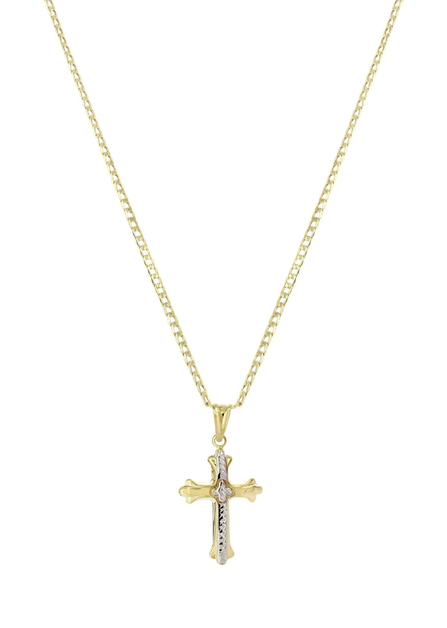 10K Gold Cross Necklace For Men | 5.81 Grams - Image 4