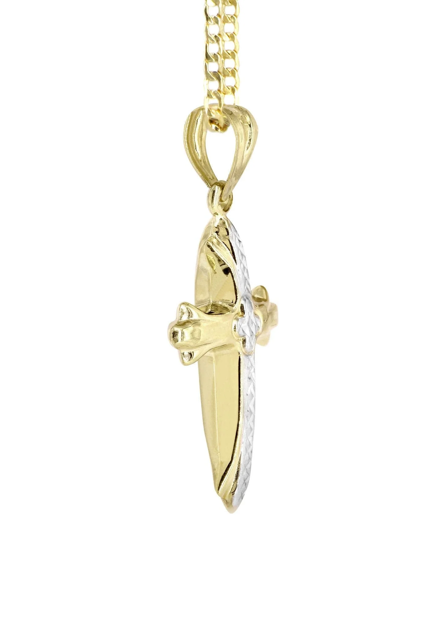 10K Gold Cross Necklace For Men | 5.81 Grams - Image 5