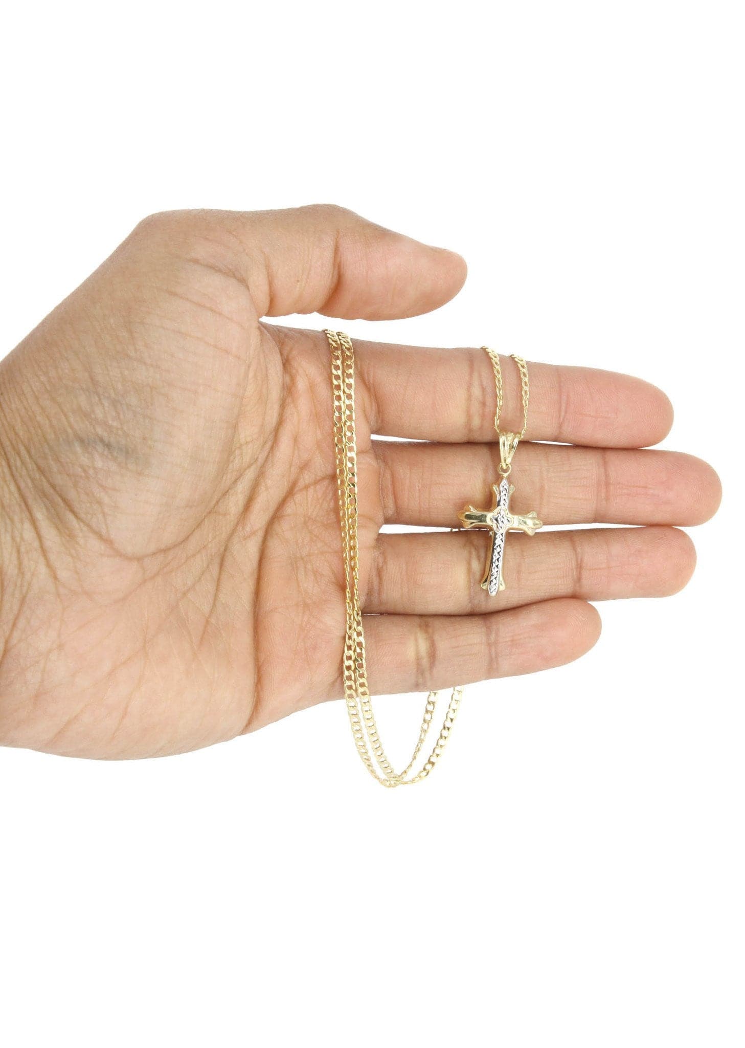 10K Gold Cross Necklace For Men | 5.81 Grams - Image 6