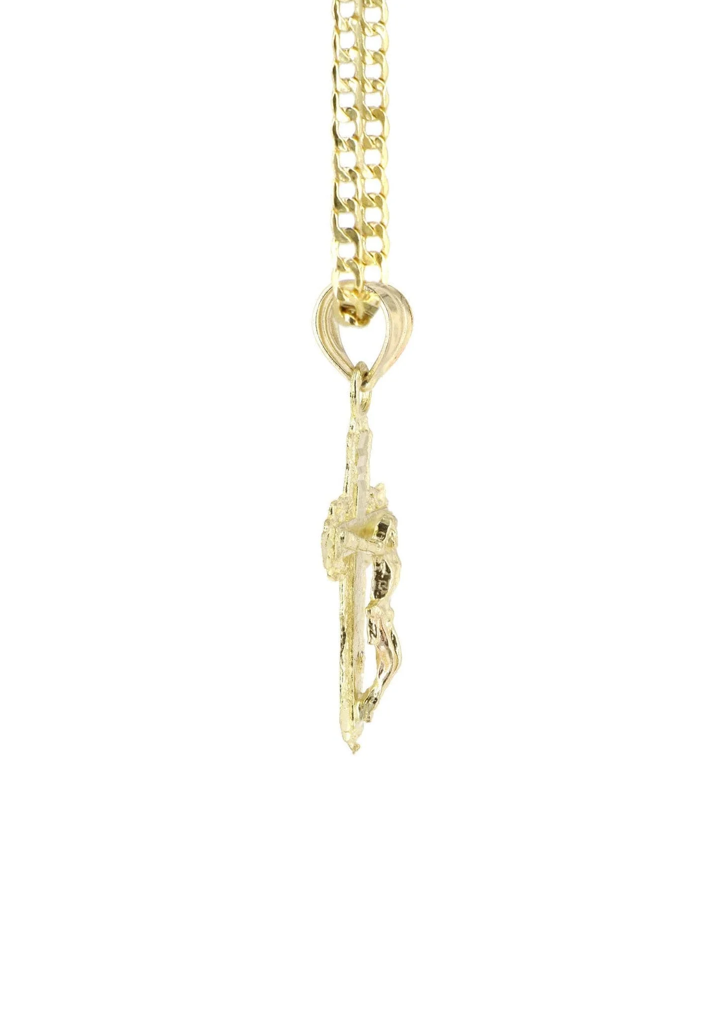 10K Gold Crucifix / Cross  Necklace For Men | 5.8 Grams - Image 5