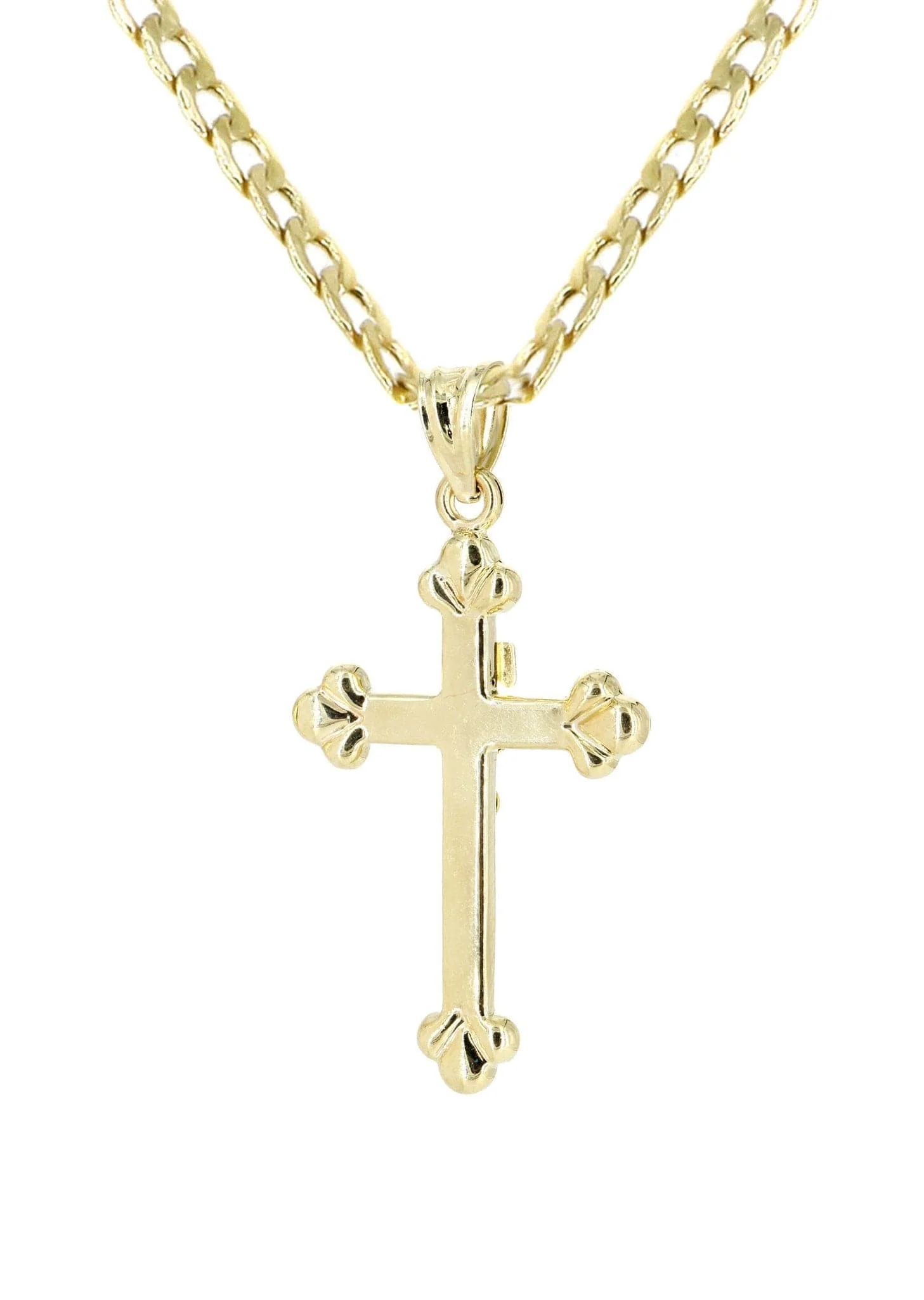 10K Gold Crucifix / Cross Necklace For Men | 5.3 Grams - Image 3