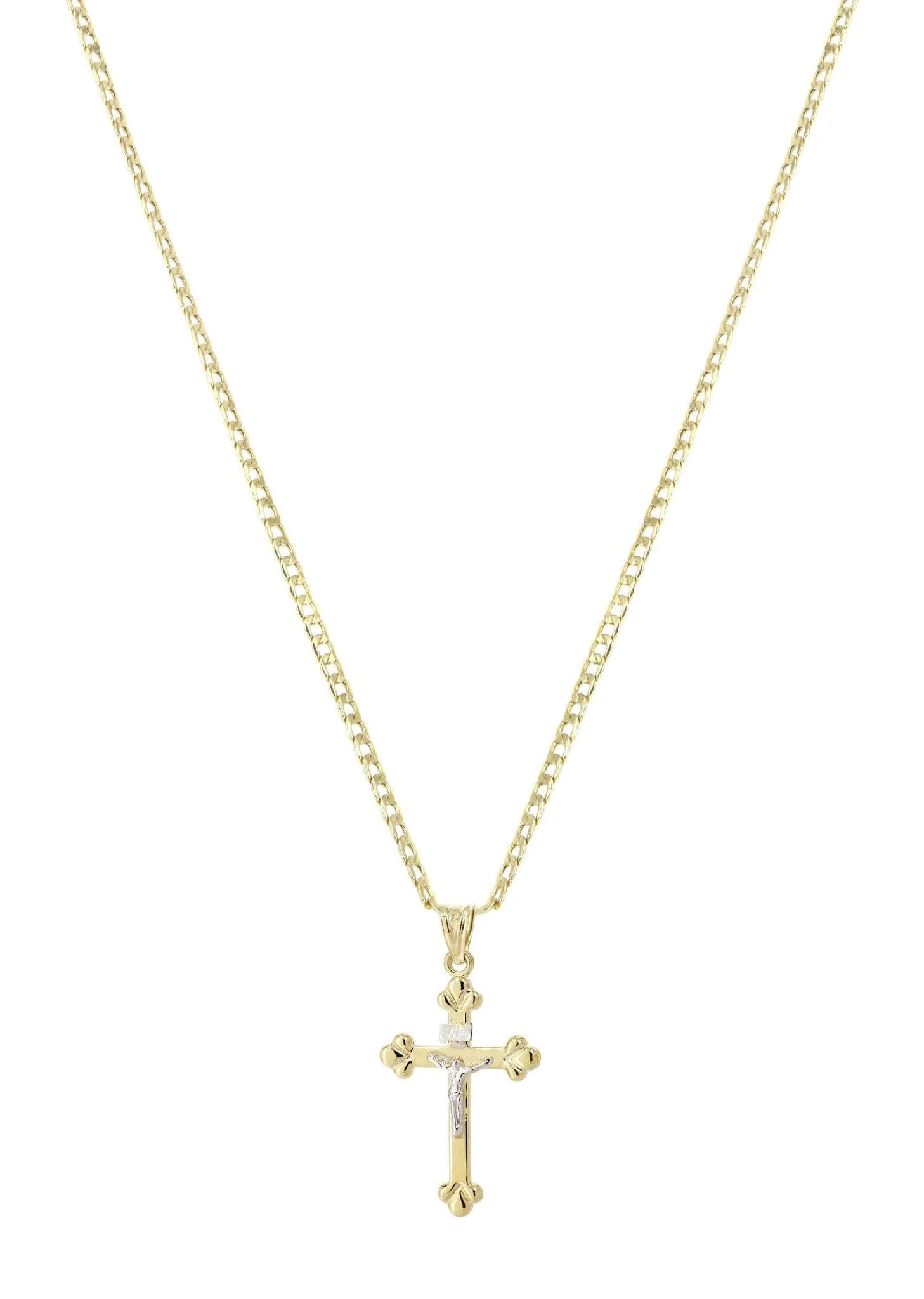 10K Gold Crucifix / Cross Necklace For Men | 5.3 Grams - Image 4