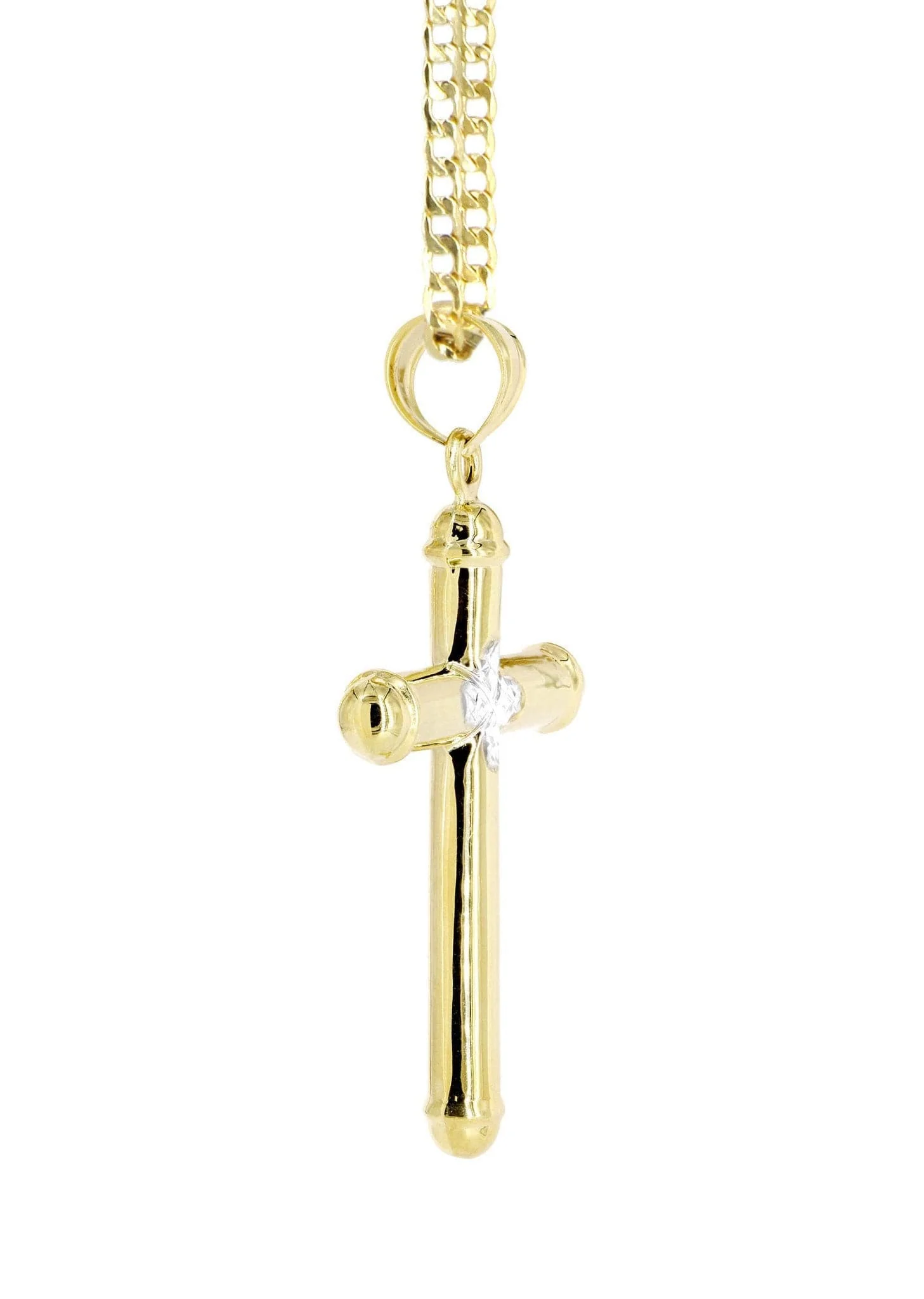 10K Gold Cross Necklace For Men | 5.12 Grams - Image 5