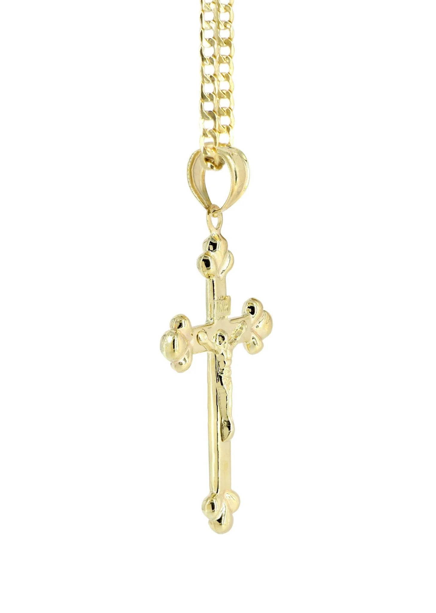 10K Gold Crucifix / Cross Necklace For Men | 5 Grams - Image 5