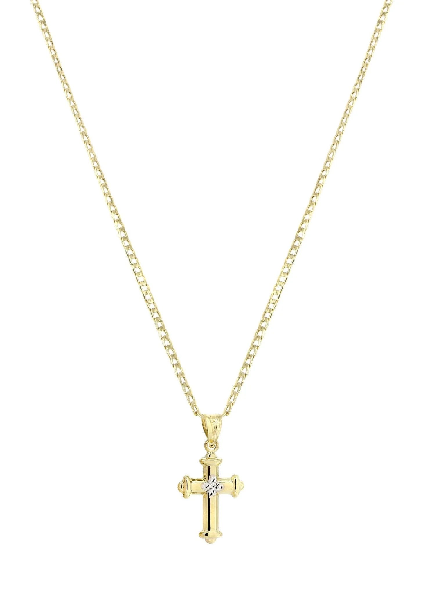 10K Gold Cross Necklace For Men | 5.2 Grams - Image 4