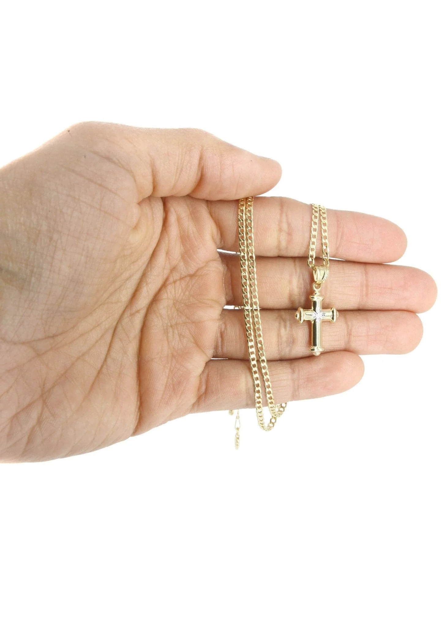 10K Gold Cross Necklace For Men | 5.2 Grams - Image 6