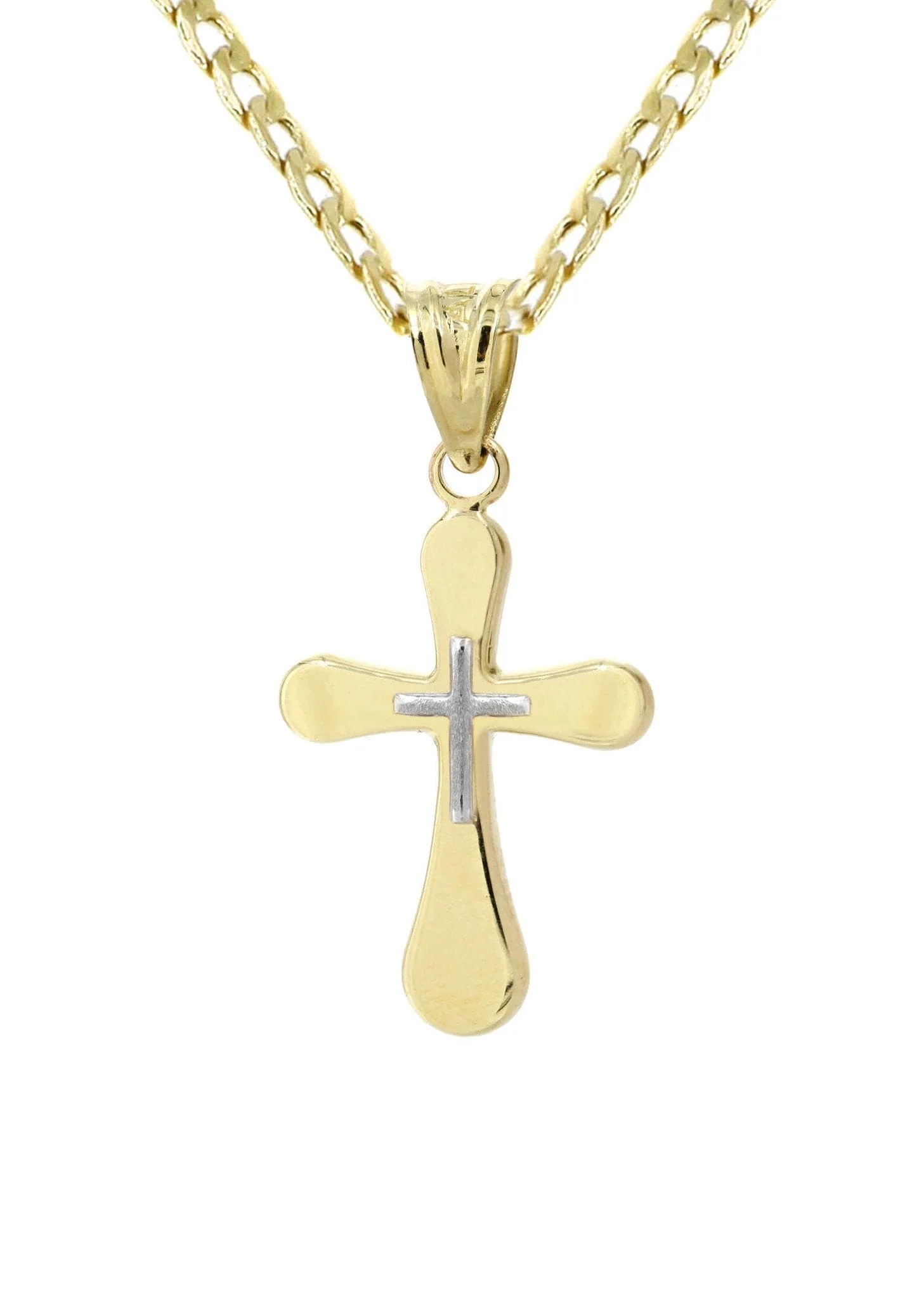 10K Gold Crucifix / Cross  Necklace For Men | 5.4 Grams