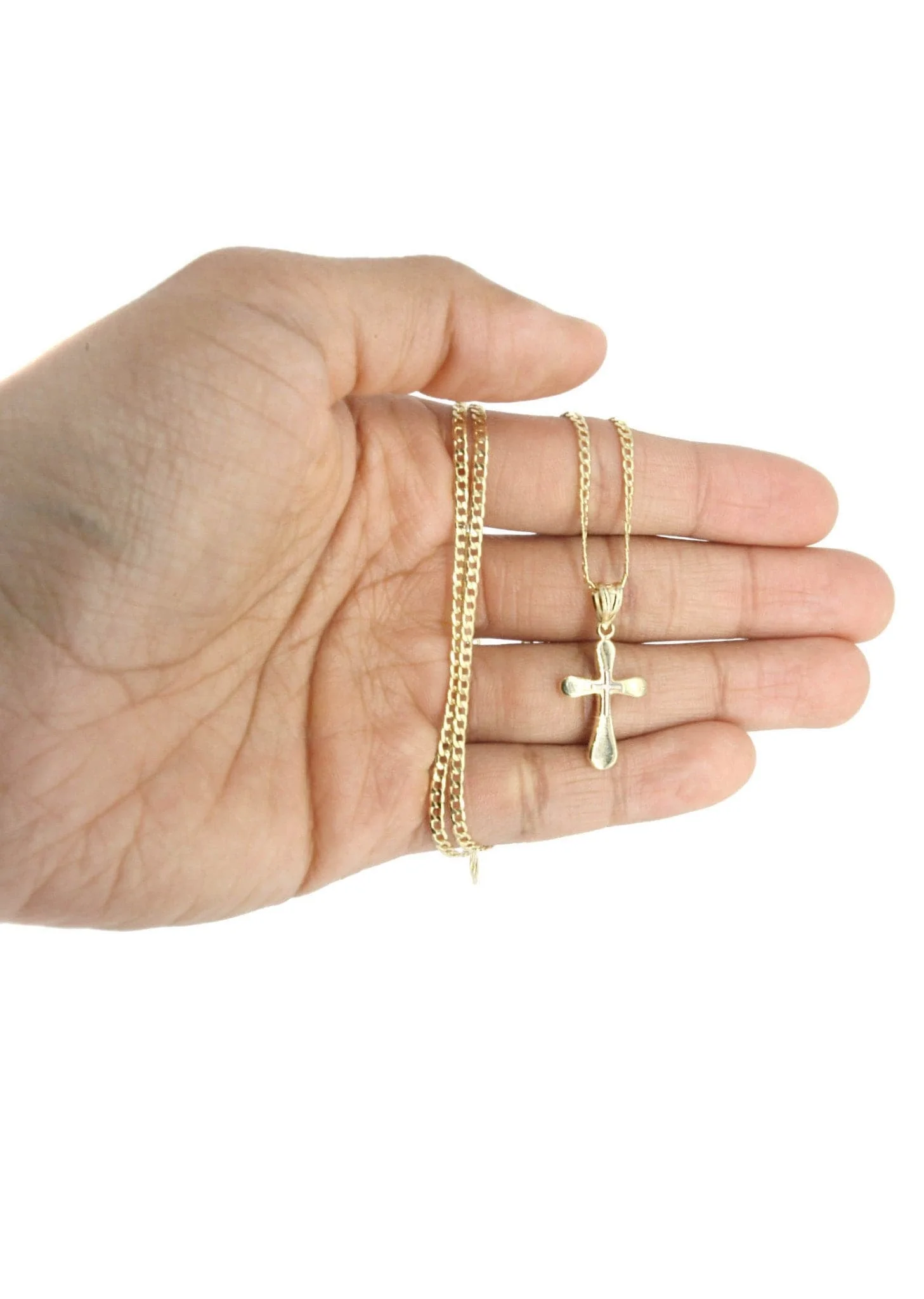 10K Gold Crucifix / Cross  Necklace For Men | 5.4 Grams - Image 6