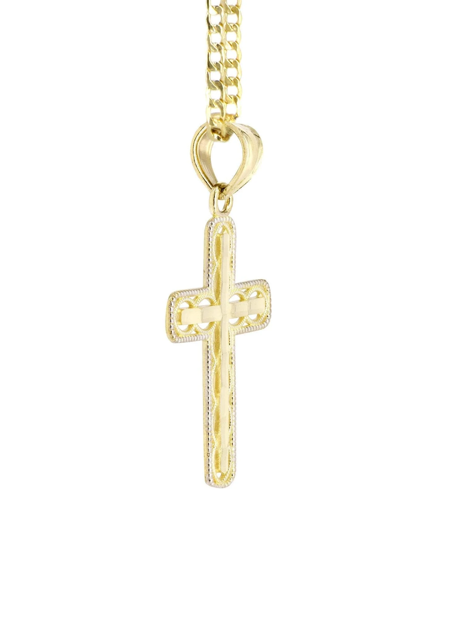 10K Gold Cross Necklace For Men | 5.13 Grams - Image 5