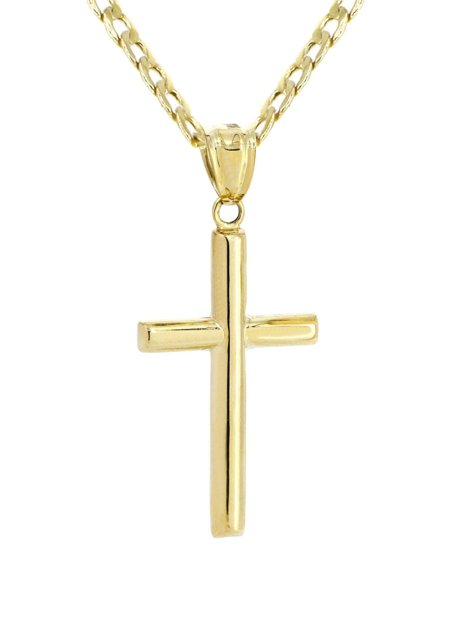 10K Gold Cross Necklace For Men | 6.5 Grams - Image 3