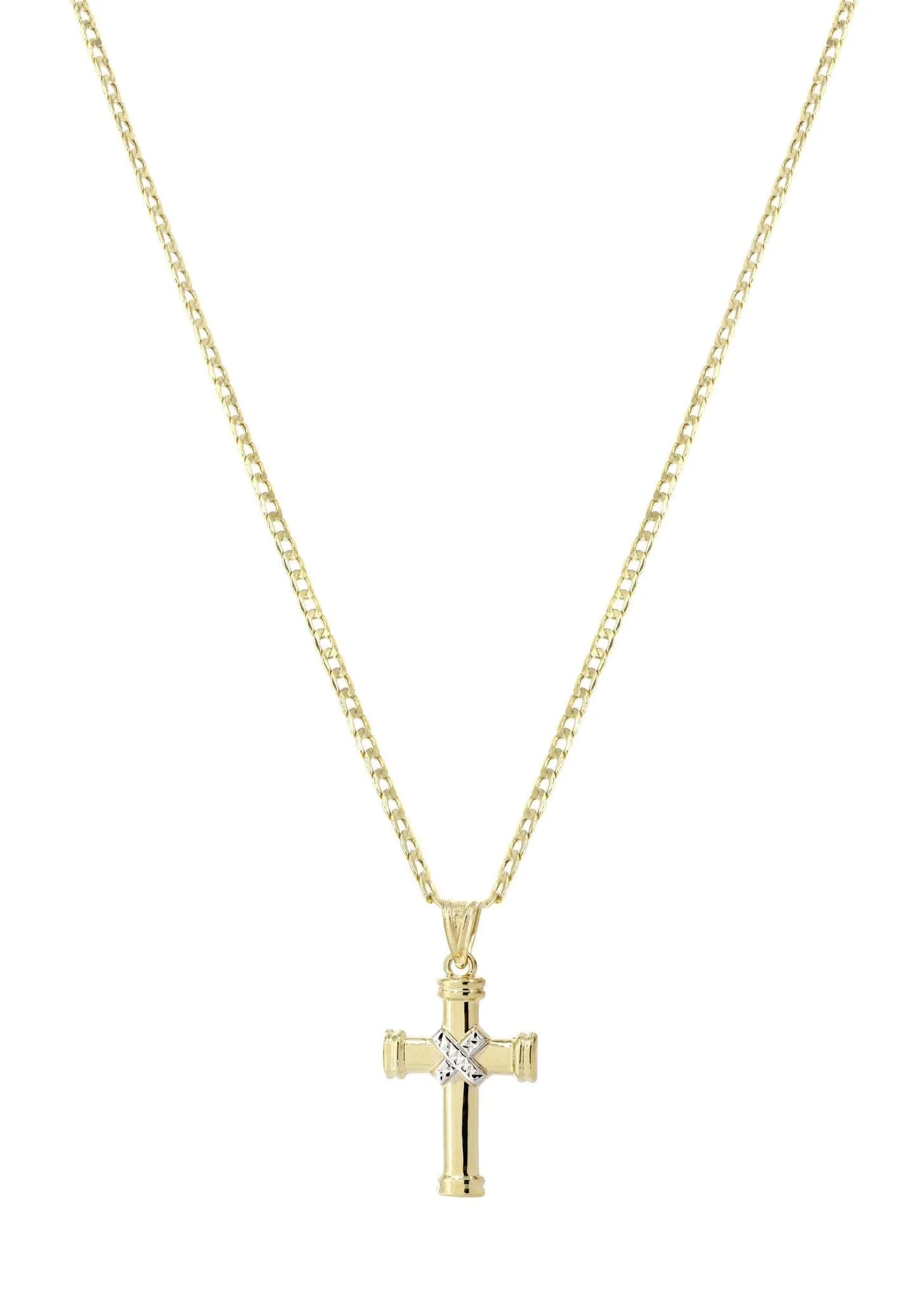 10K Gold Cross Necklace For Men | 6.12 Grams - Image 4