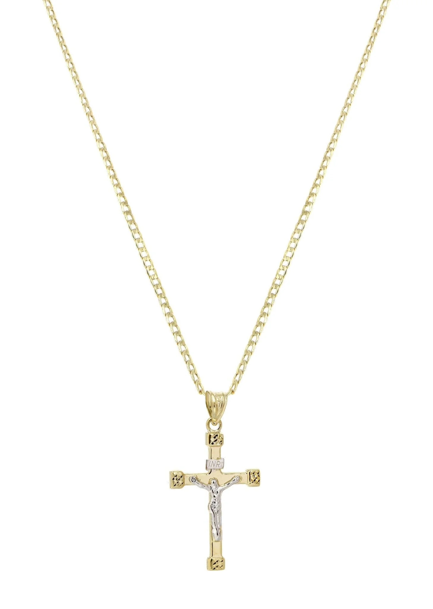 10K Gold Crucifix / Cross Necklace For Men | 6.17 Grams - Image 4