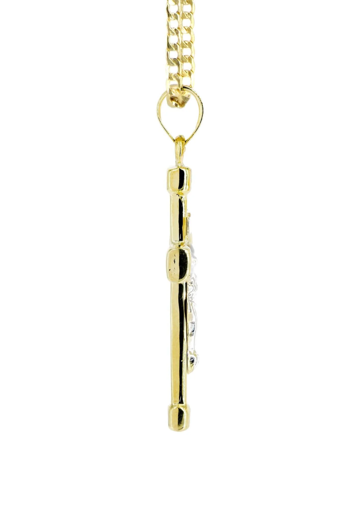 10K Gold Crucifix / Cross Necklace For Men | 6.17 Grams - Image 5
