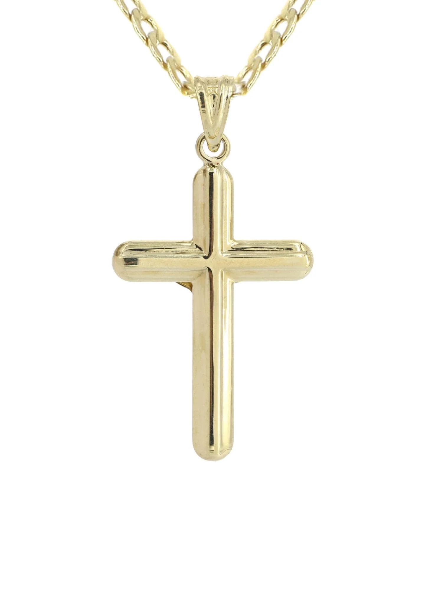 10K Gold Crucifix / Cross Necklace For Men | 6.11 Grams - Image 3