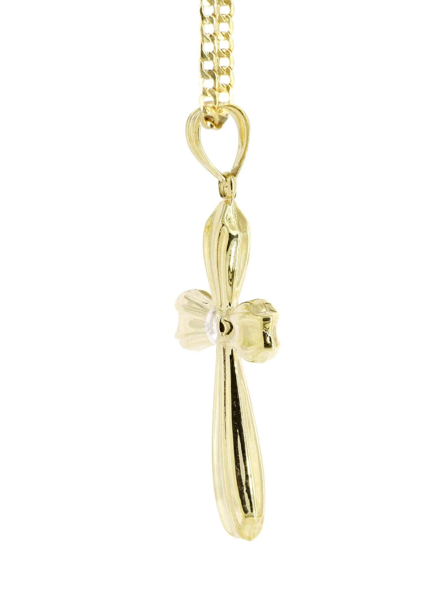 10K Gold Cross Necklace For Men | 6.22 Grams - Image 5