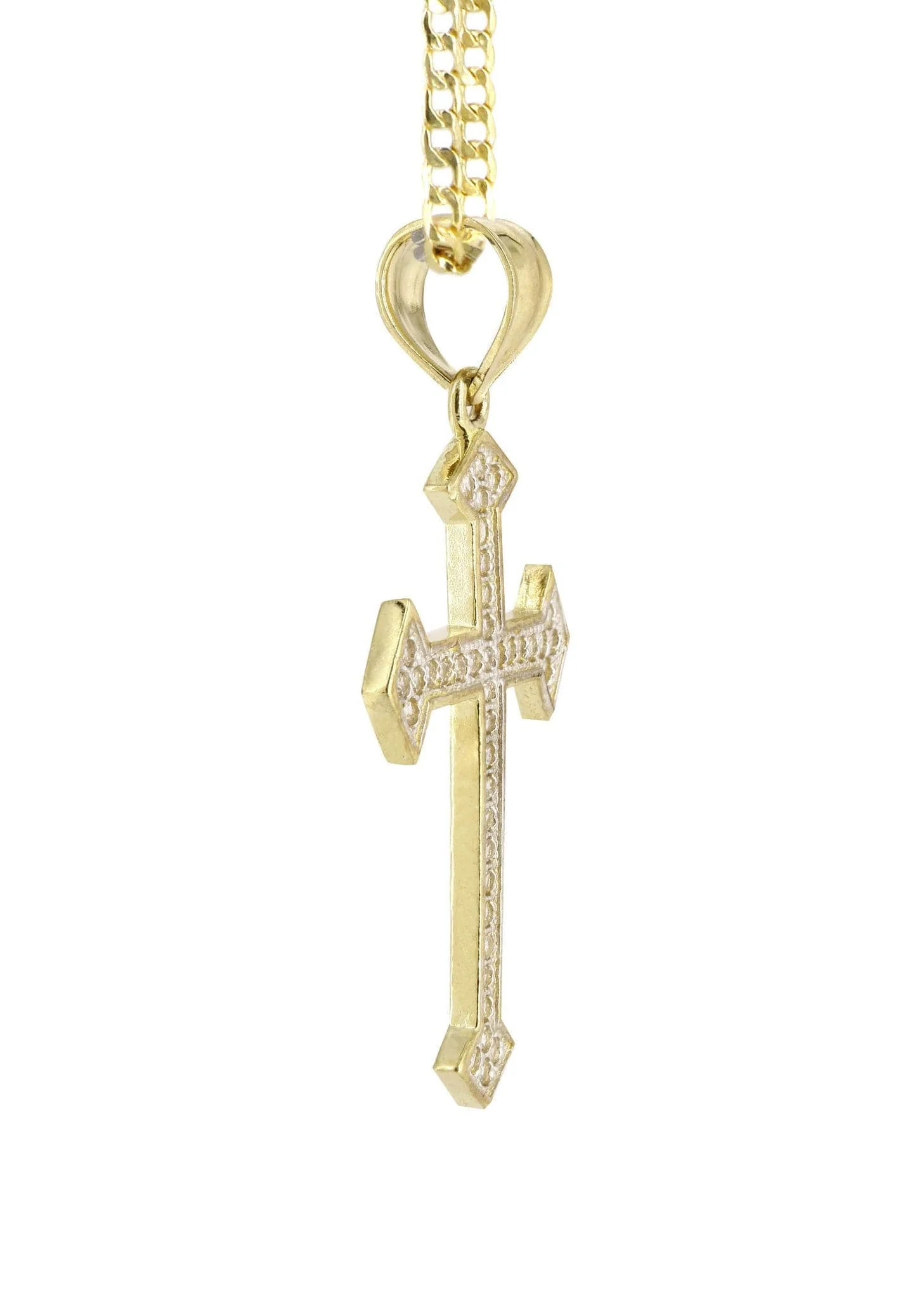 10K Gold Cross Necklace For Men | 6.23 Grams - Image 5