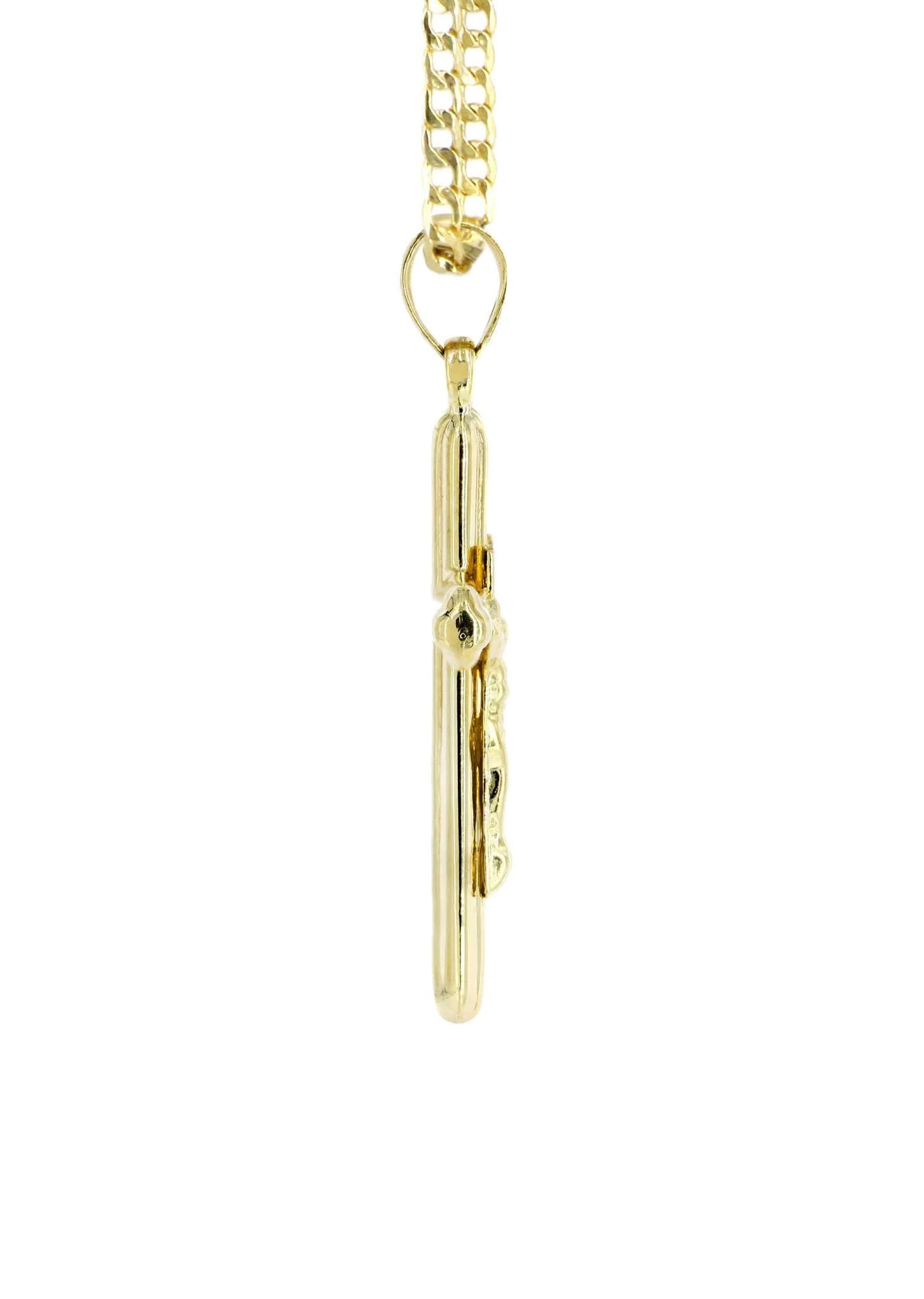 10K Gold Crucifix / Cross Necklace For Men | 6.11 Grams - Image 5